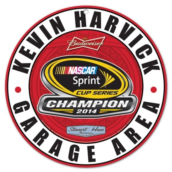 2014 Kevin Harvick Budweiser "Sprint Cup Champion" Garage Sign by Wincraft