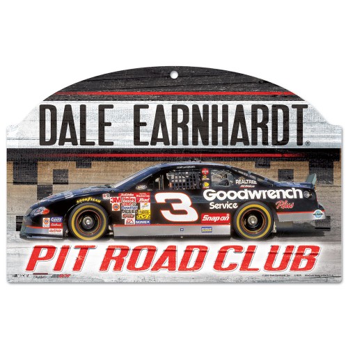 2016 Dale Earnhardt "Pit Road Club" wood sign