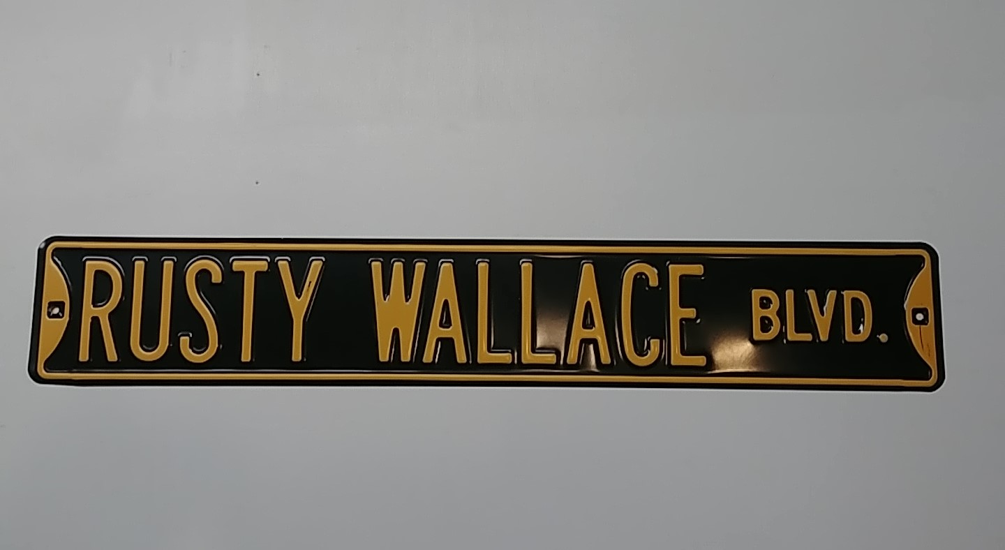 1998 Rusty Wallace BLVD Sign in MGD Colors