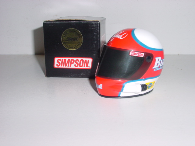 1996 Ken Schrader 1/4 Budweiser mini helmet