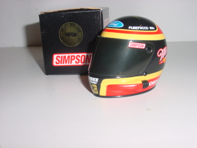 1996 Rusty Wallace 1/4 Miller mini helmet