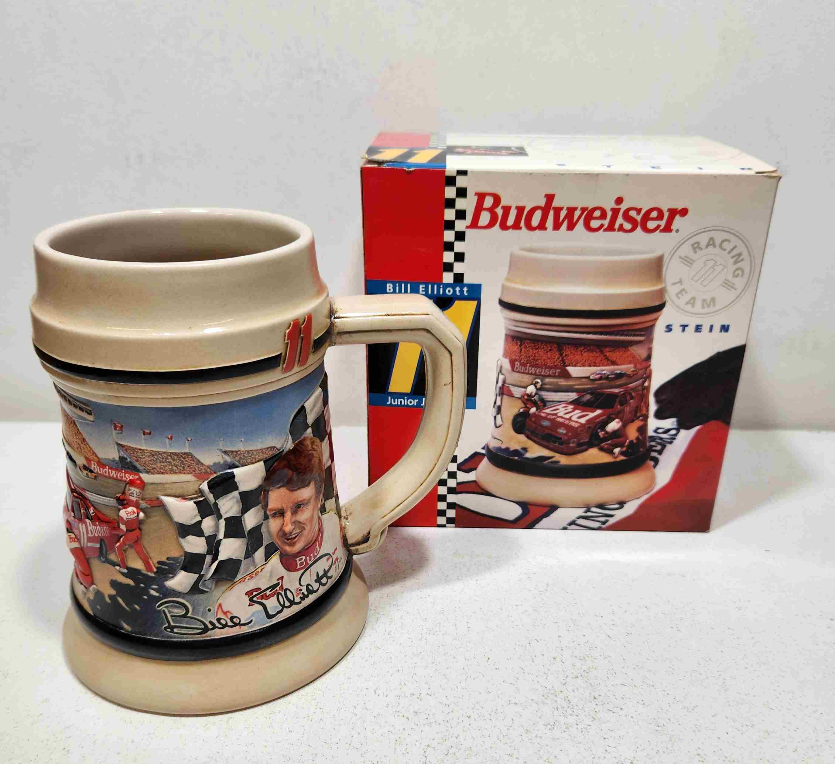 1993 Bill Elliott Budweiser Racing Team Stein