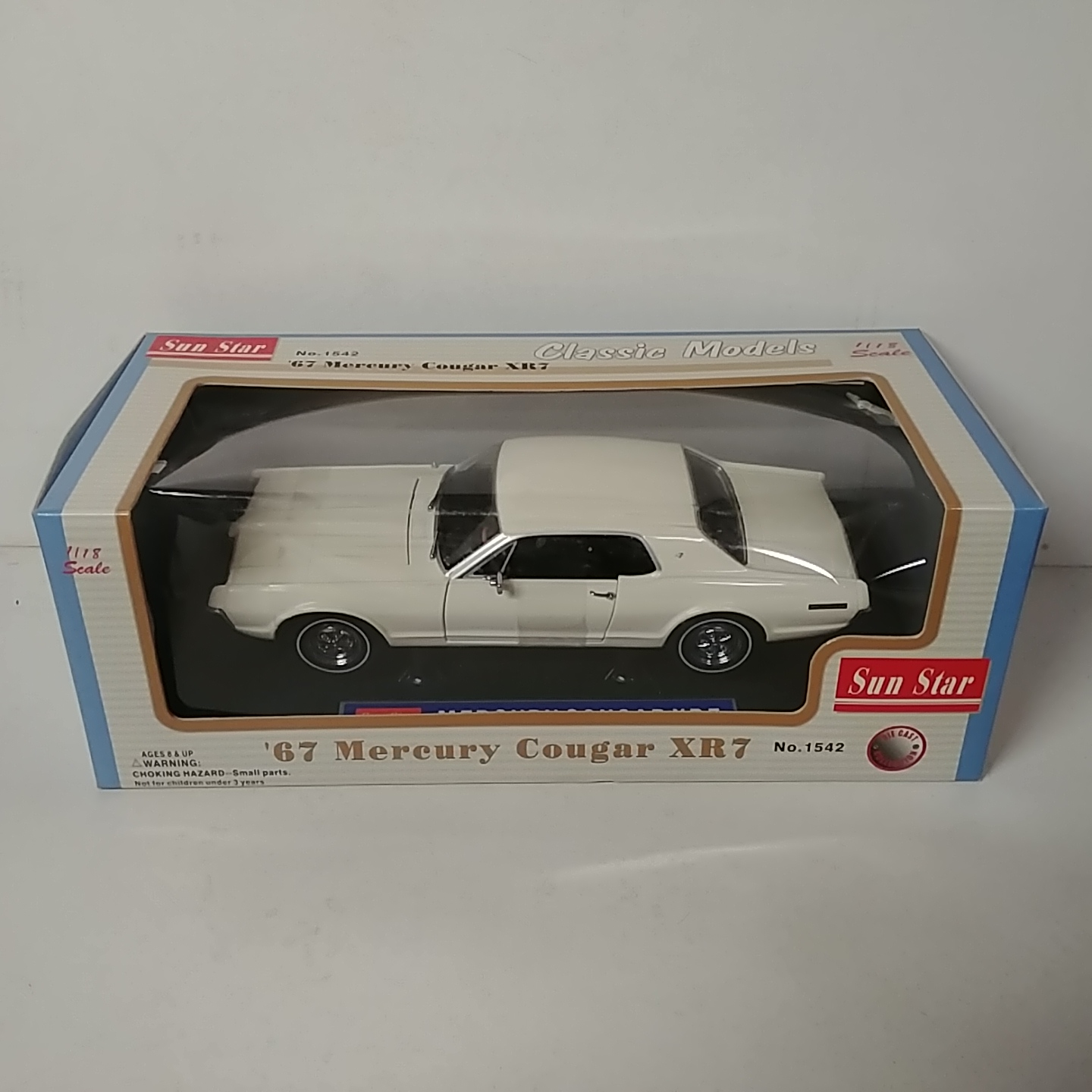 1967 Mercury 1/18th Cougar XR7 White