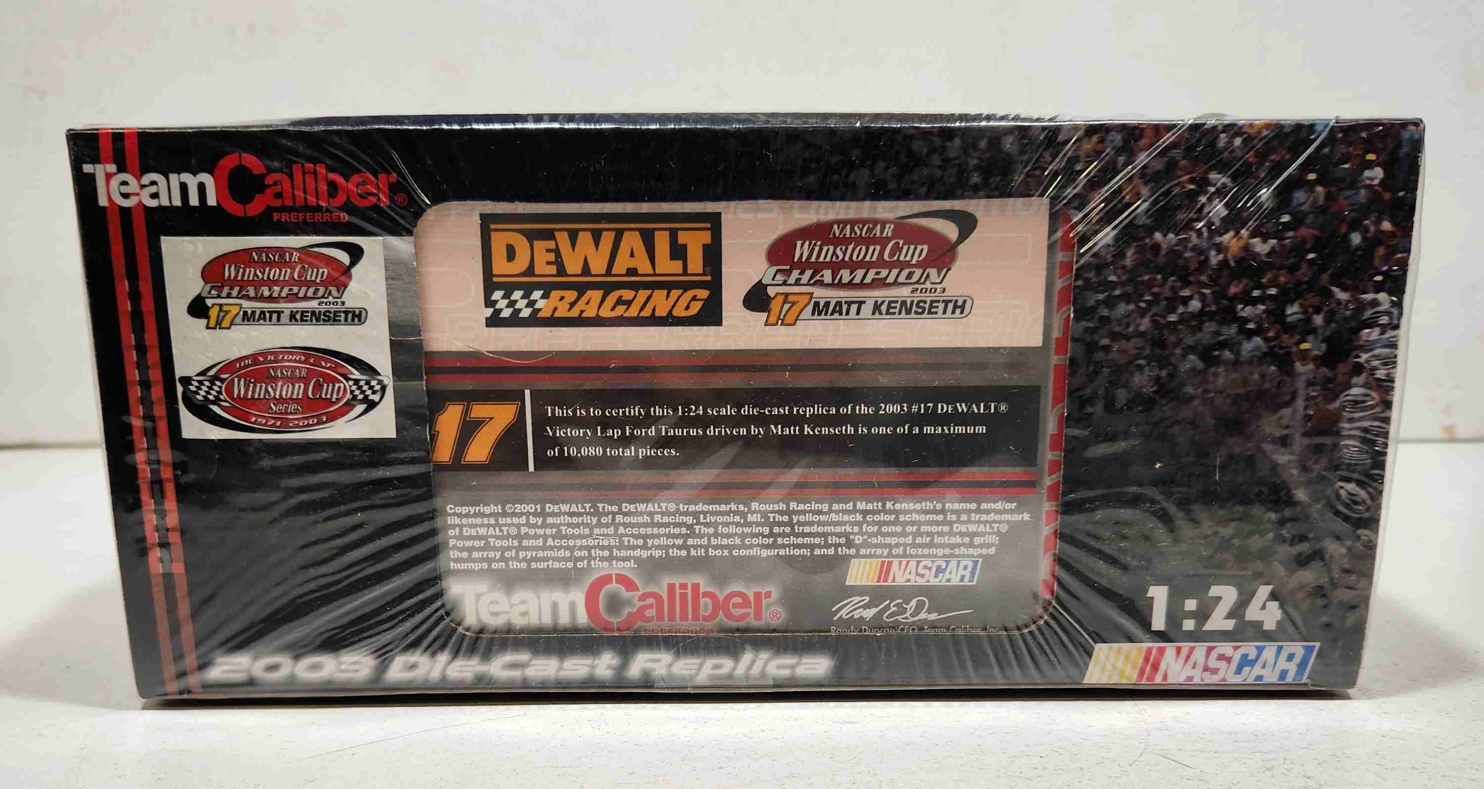 2003 Matt Kenseth 1/24th DeWalt "Victory Lap" Taurus