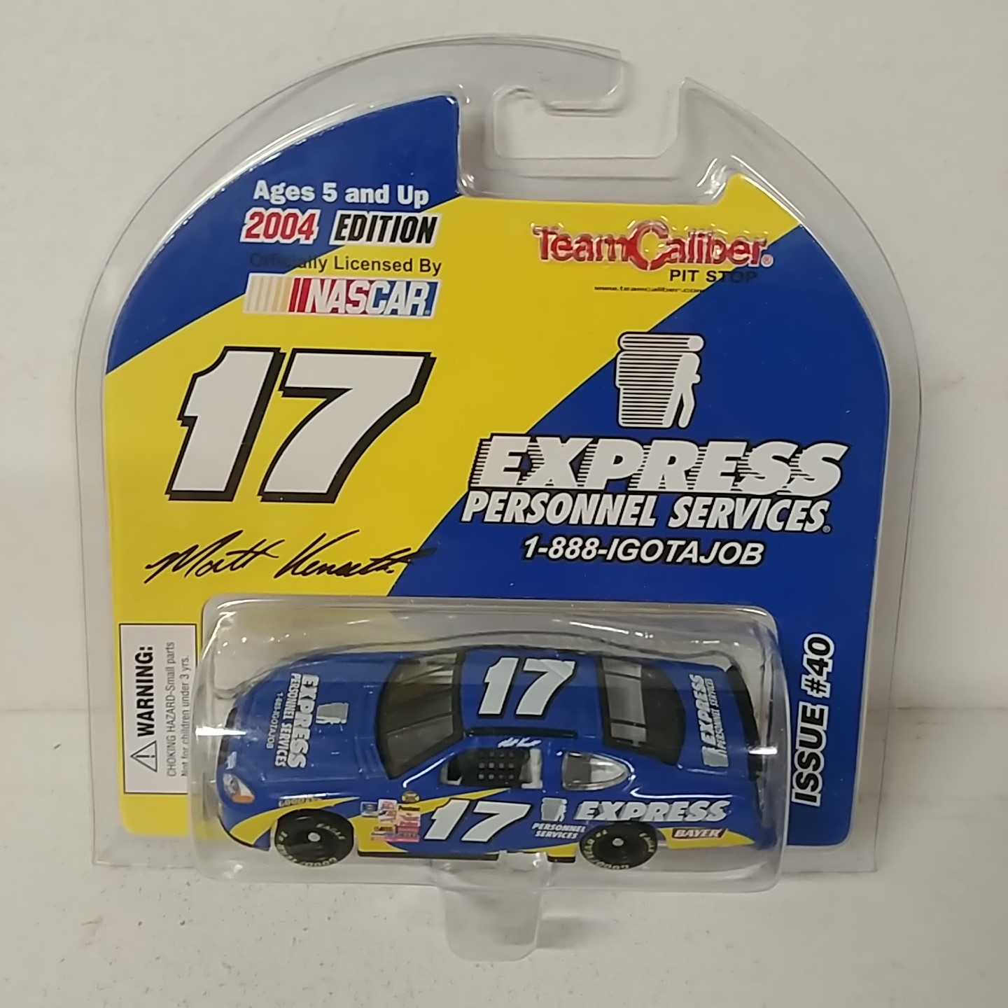 2004 Matt Kenseth 1/64th Express Personnel Services Pitstop Series car