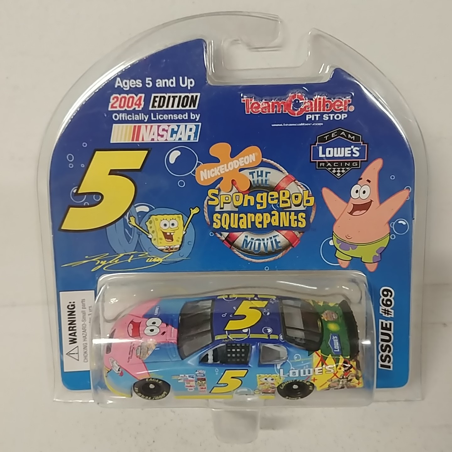 2004 Kyle Busch 1/64th Lowe's "SpongeBob""Busch Series" Pitstop Series car