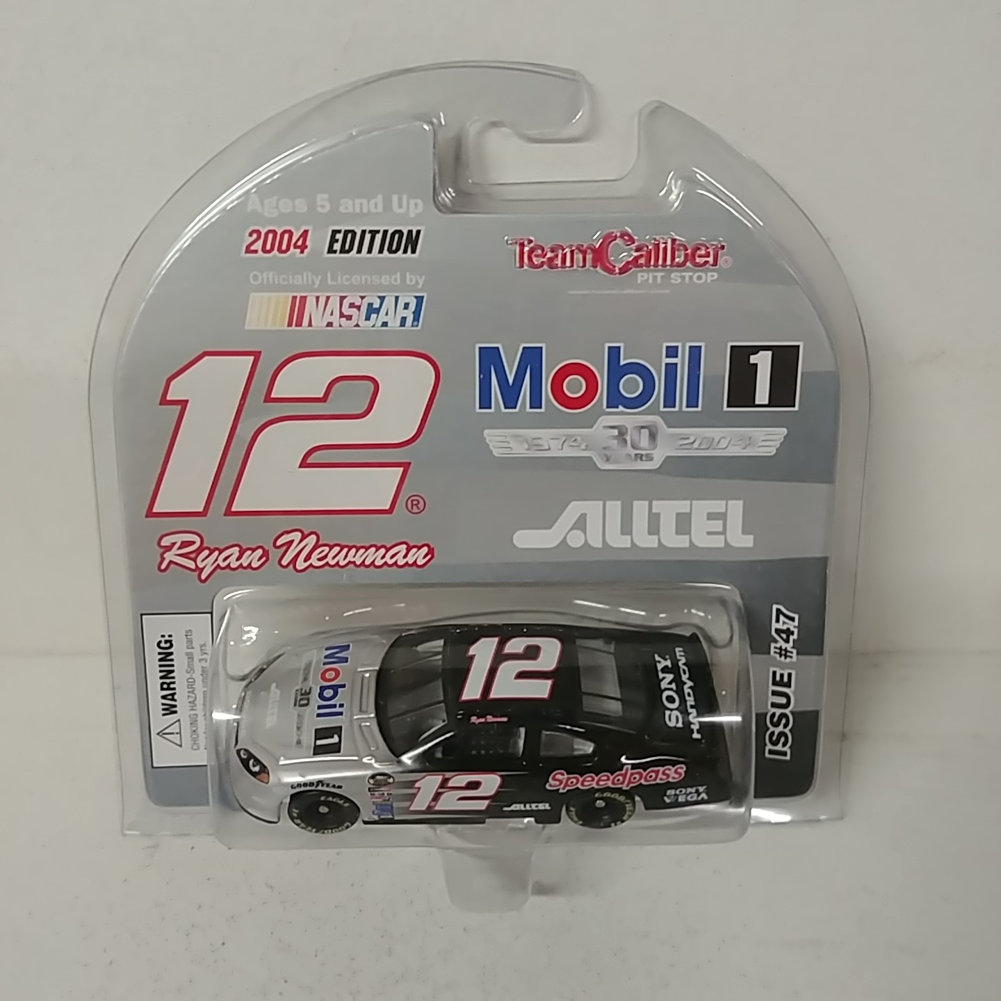 2004 Ryan Newman 1/64th Mobile1 "30th Anniversary" Pitstop Series car