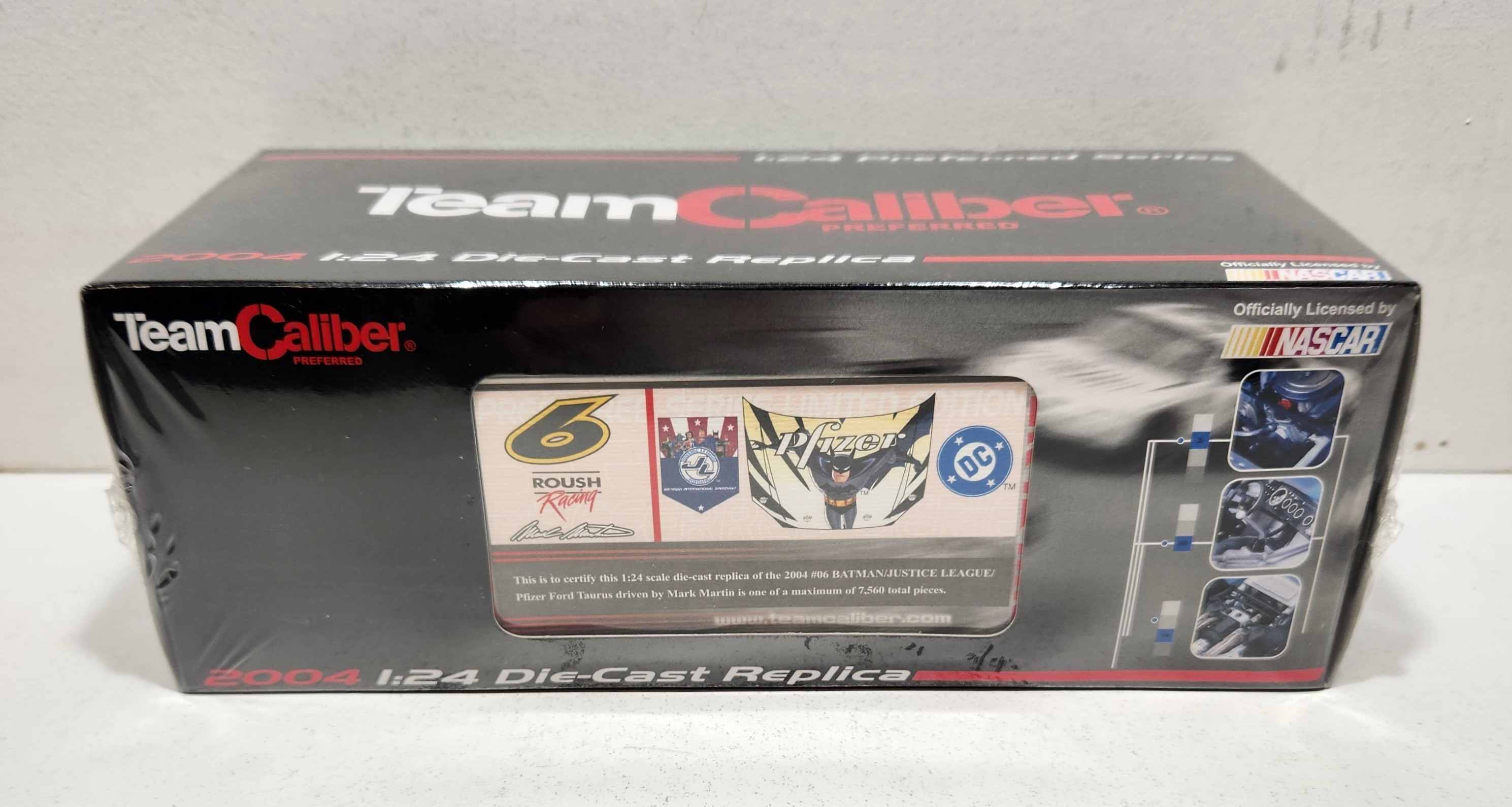 2004 Mark Martin 1/24th Pfizer "Batman" Preferred Series c/w car