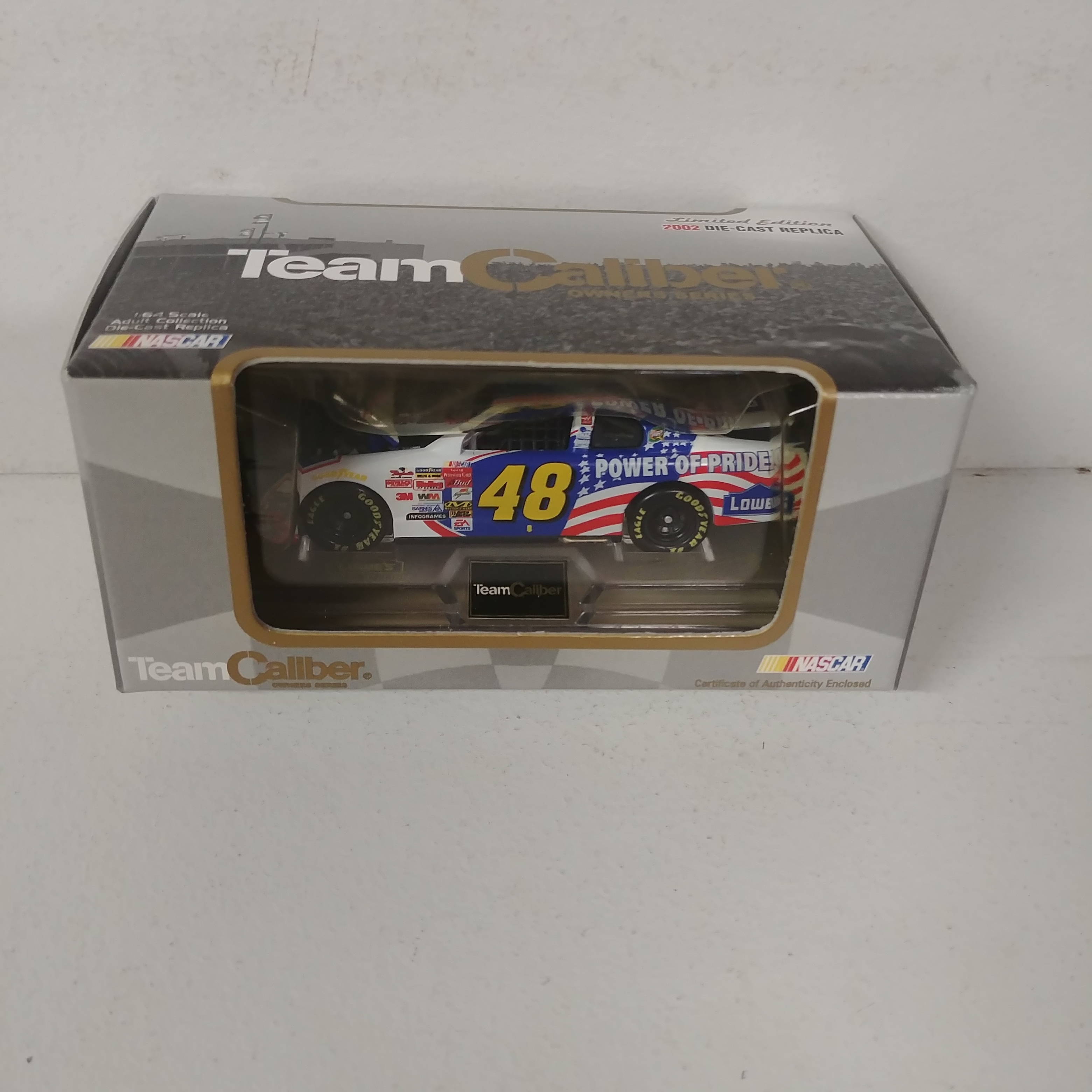 2002 Jimmie Johnson 1/64th Lowe's "Power of Pride" Owners Series car