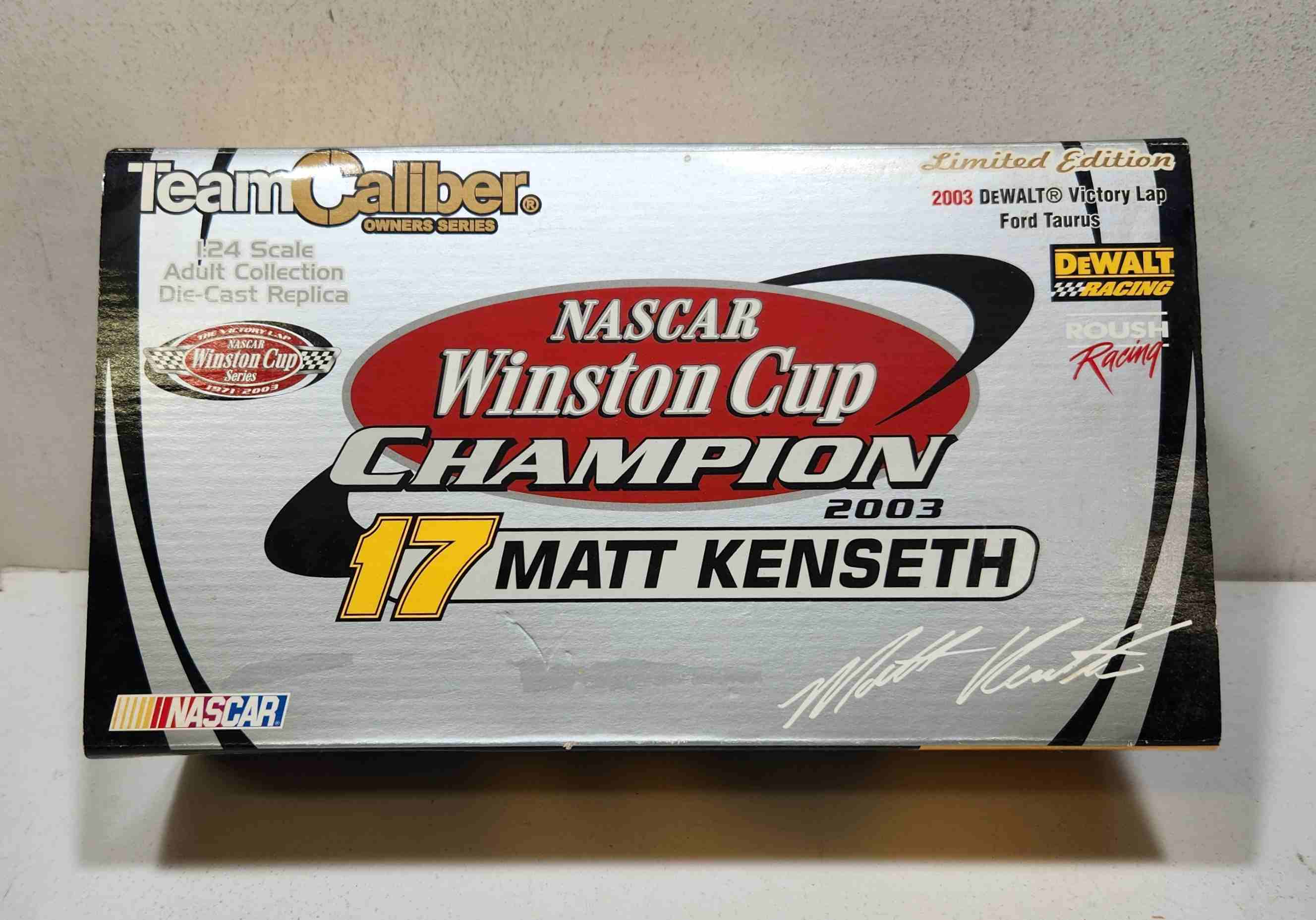 2003 Matt Kenseth 1/24th Dewalt "Champion Victory Lap" Taurus