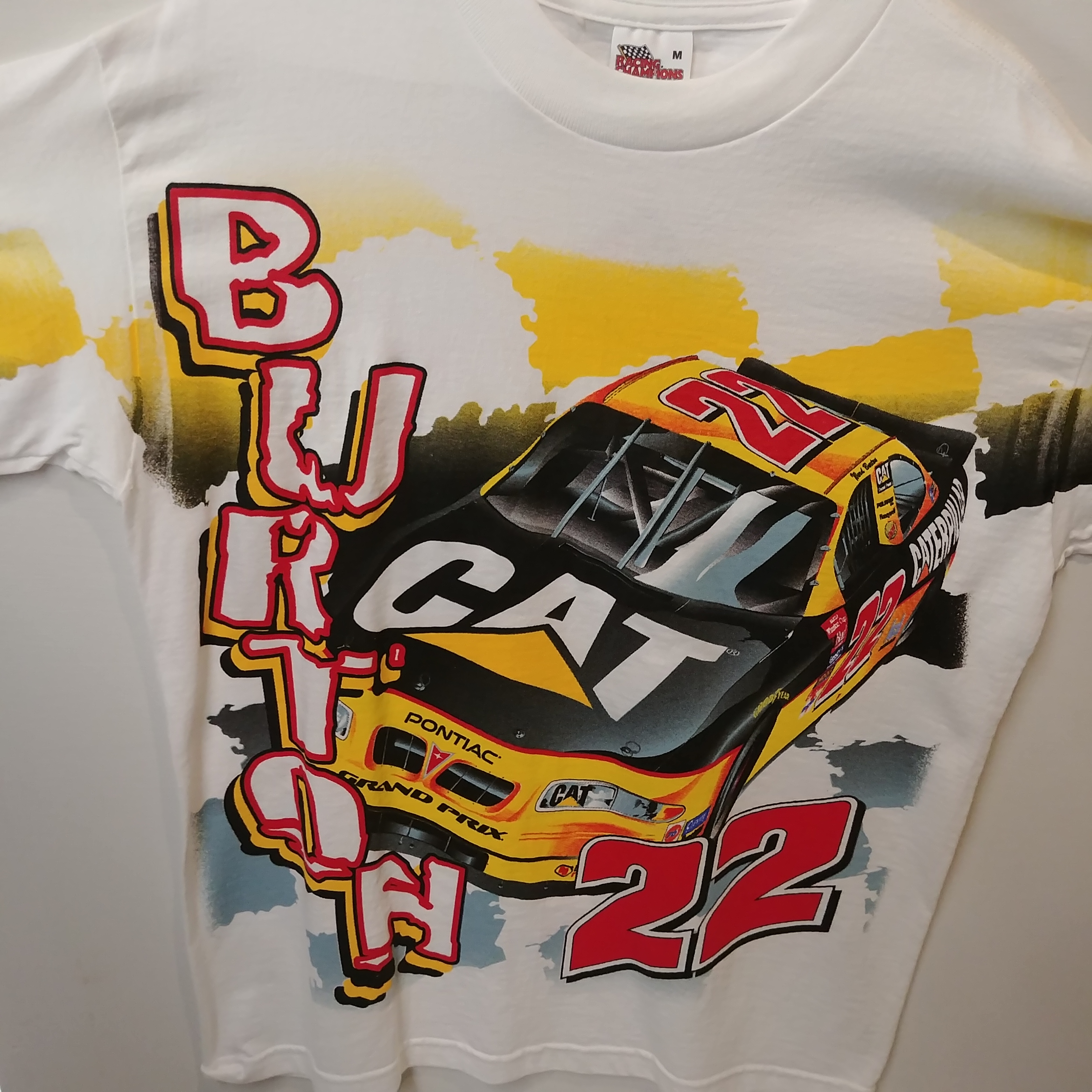 2000 Ward Burton Caterpillar Total Print tee