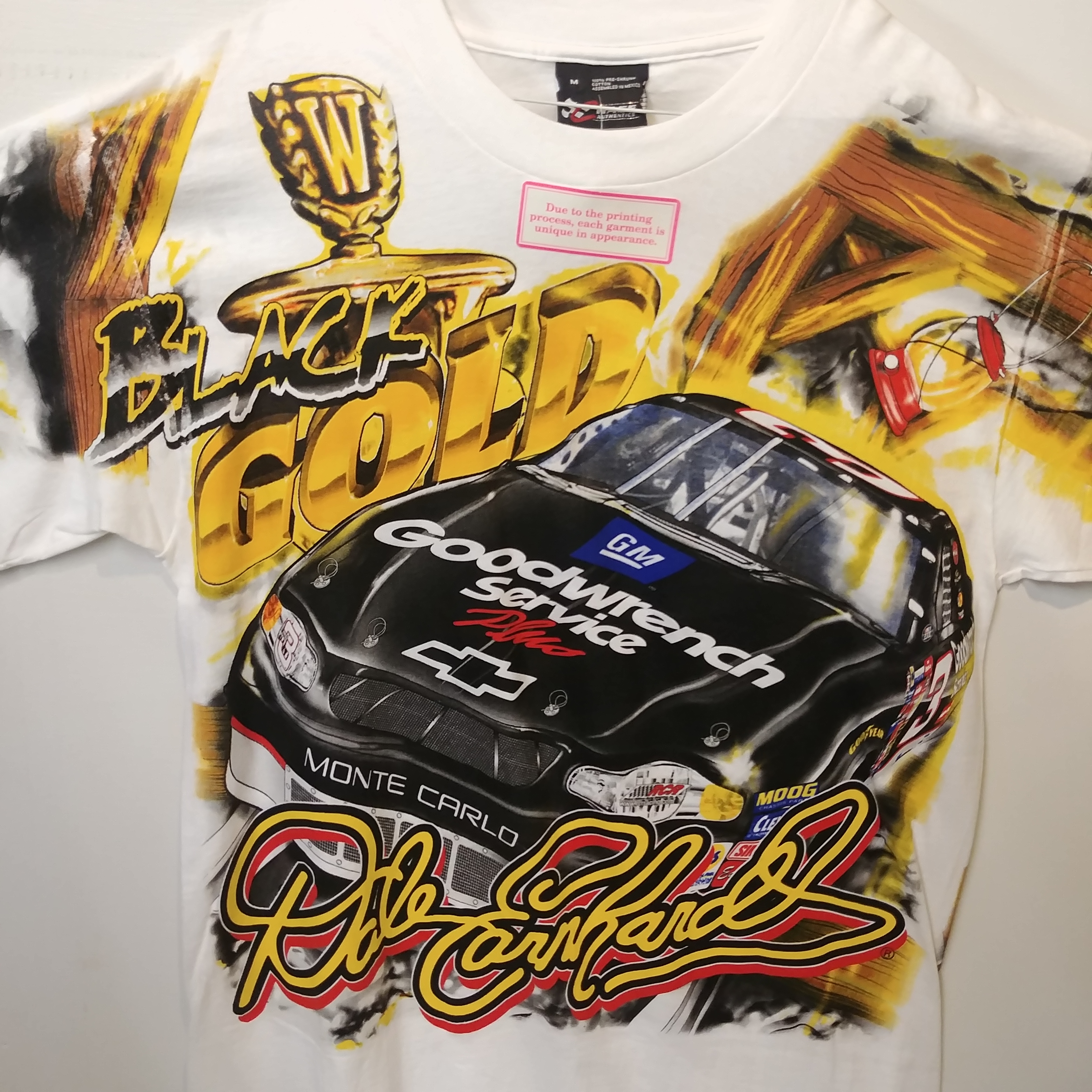 2000 Dale Earnhardt GM Goodwrench "Black Gold" Total Print tee