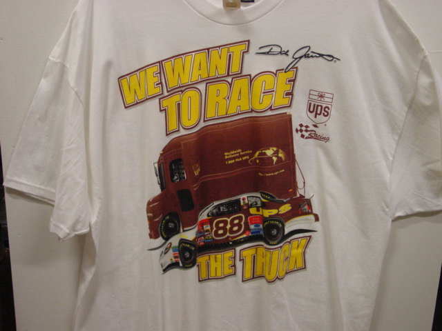 2001 Dale Jarrett UPS "Race The Truck" tee