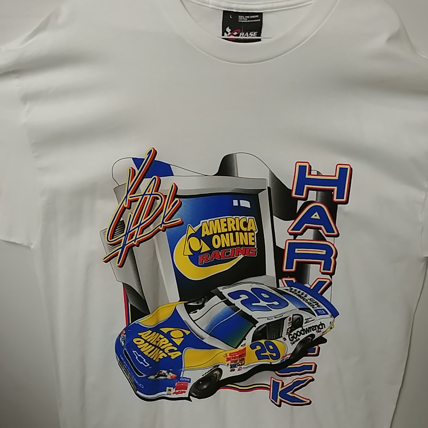 2001 Kevin Harvick AOL "Built For Speed" tee