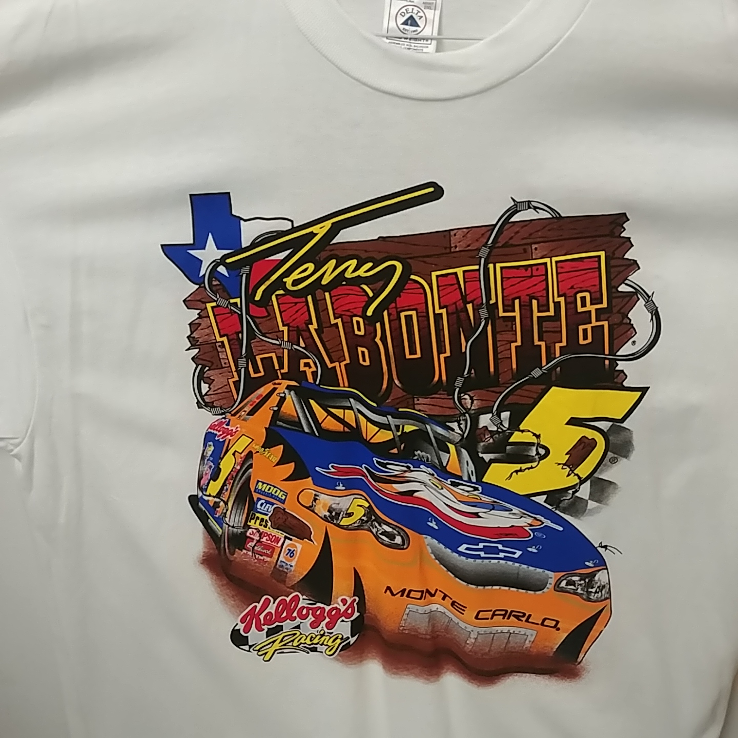 2001 Terry Labonte Kelloggs "Texas Tornado" tee