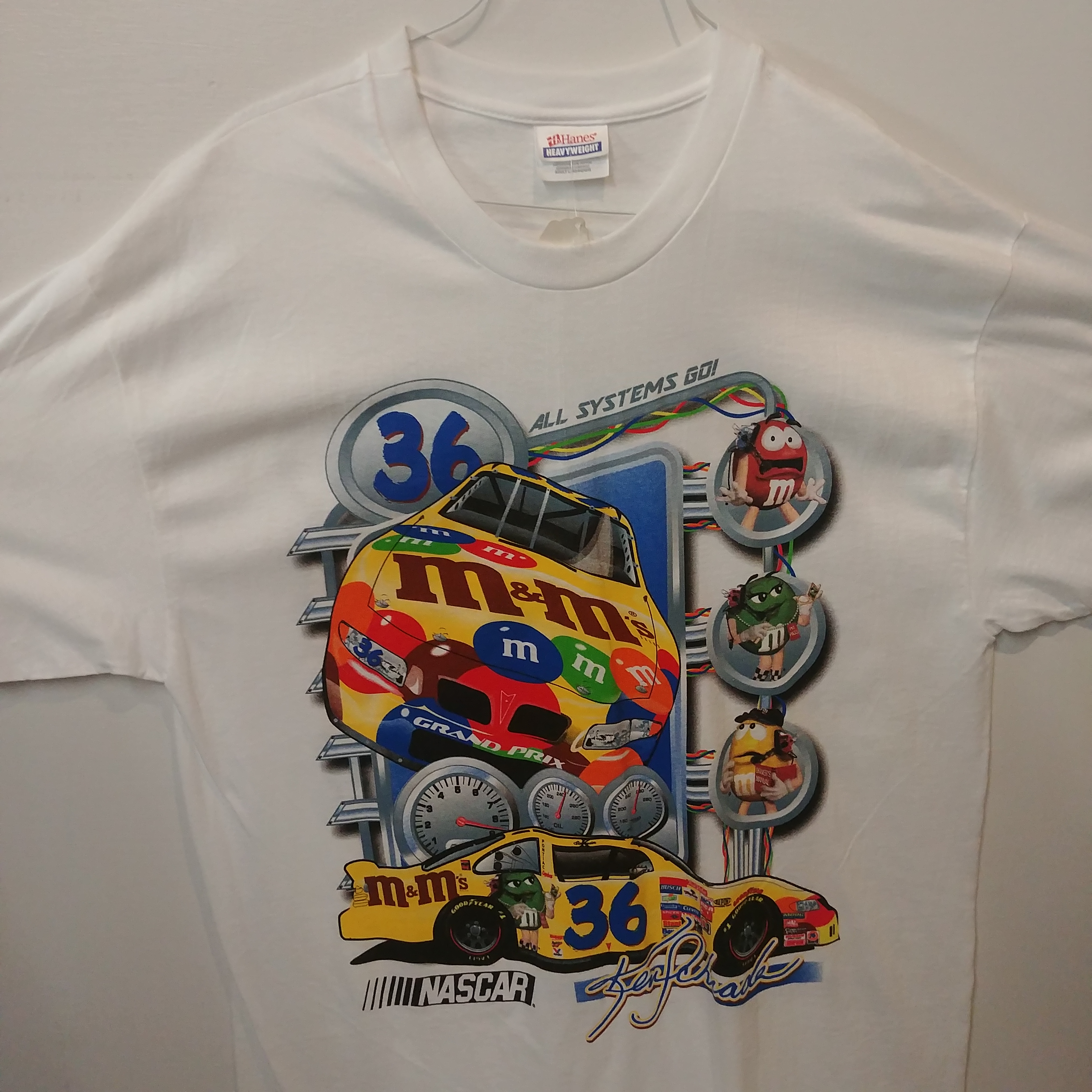 2001 Ken Schrader M&M's "Attack The Track" tee