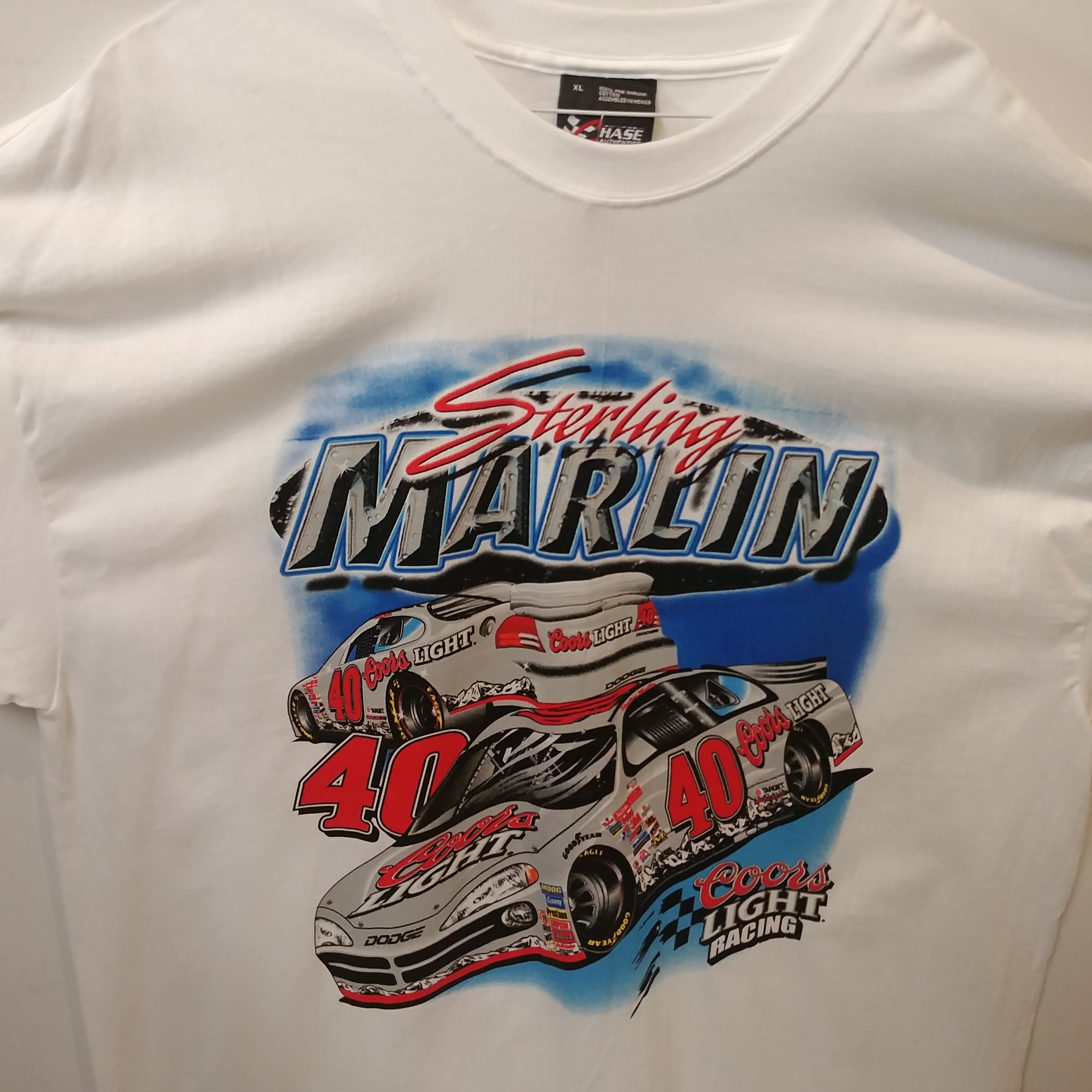 2002 Sterling Marlin Coors Light "Silver Bullet" tee