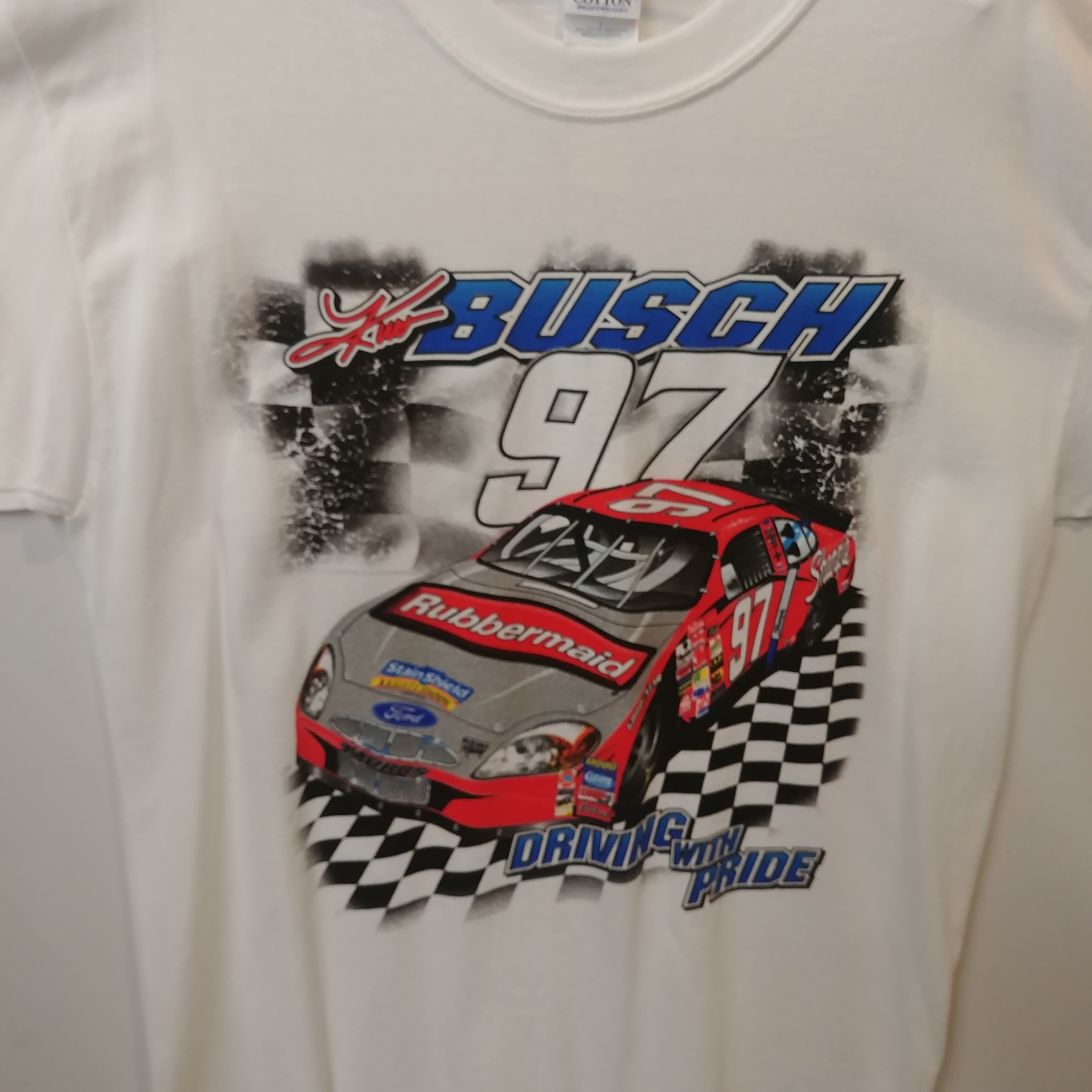 2003 Kurt Busch Rubbermaid/Sharpie "Driven with Pride" tee