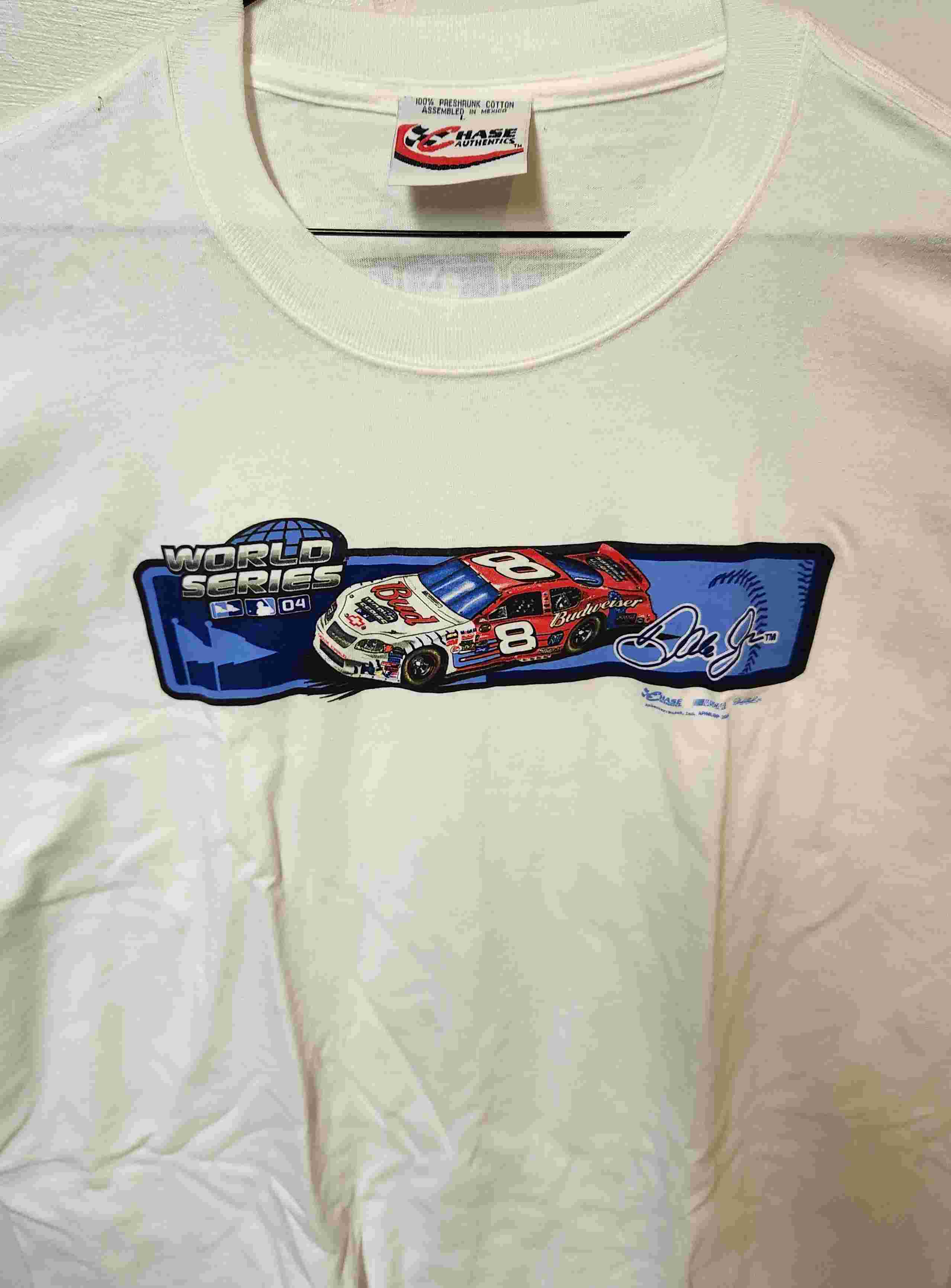 2004 Dale Earnhardt Jr Budweiser "MLB World Series"  Tee
