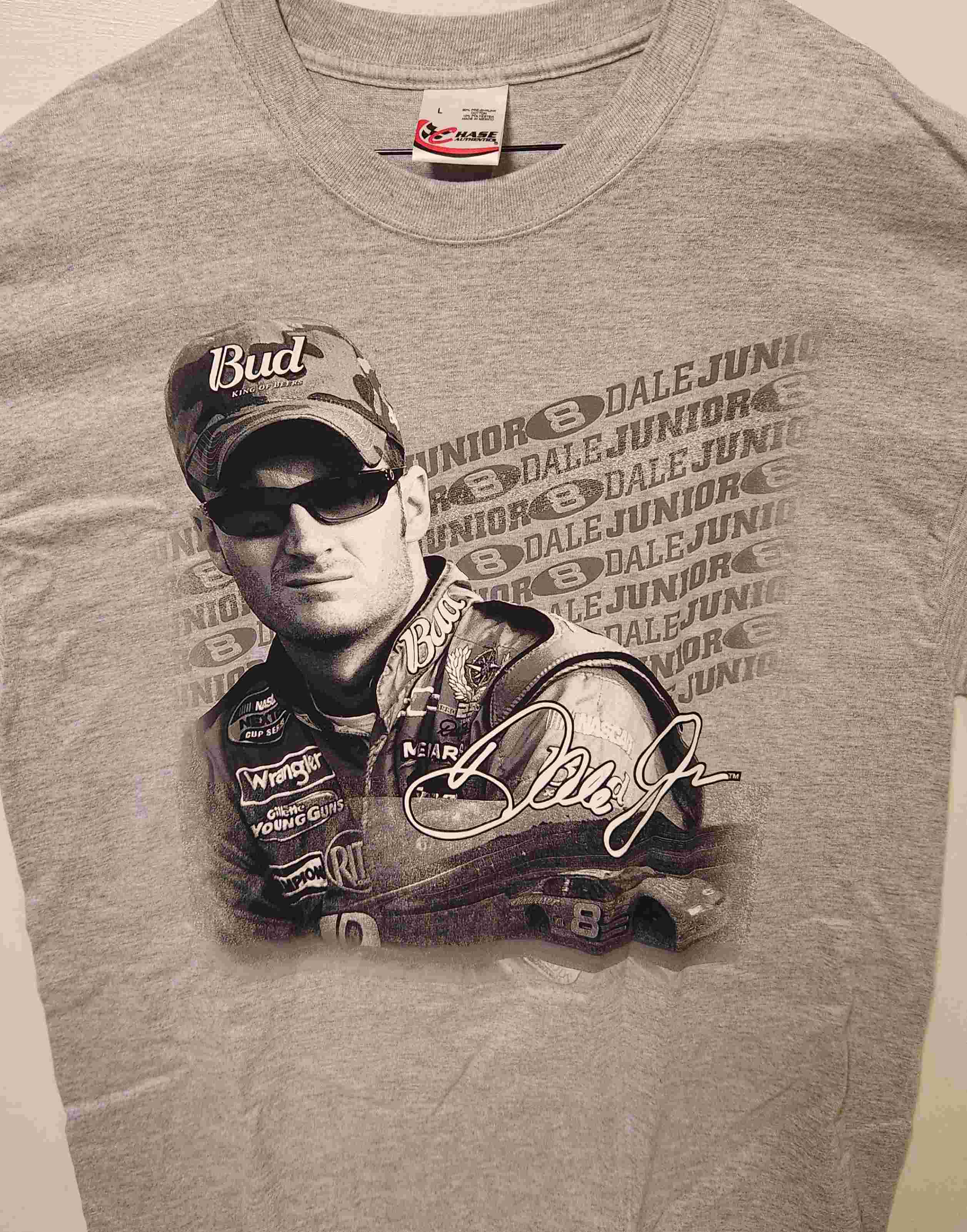 2006 Dale Earnhardt Jr Budweiser Gray Tee