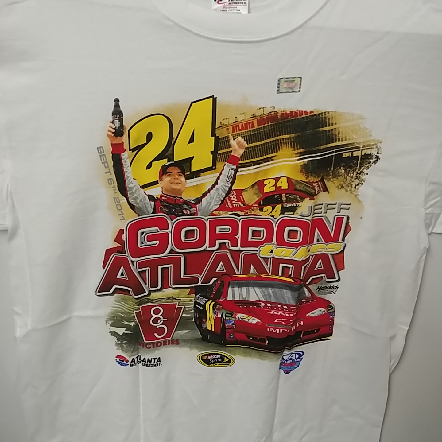 2011 Jeff Gordon AARP " Atlanta Win 85th Victory" tee