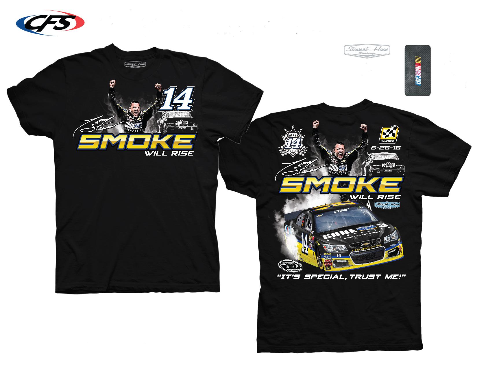 2016 Tony Stewart Code 3 "Sonoma Win" tee