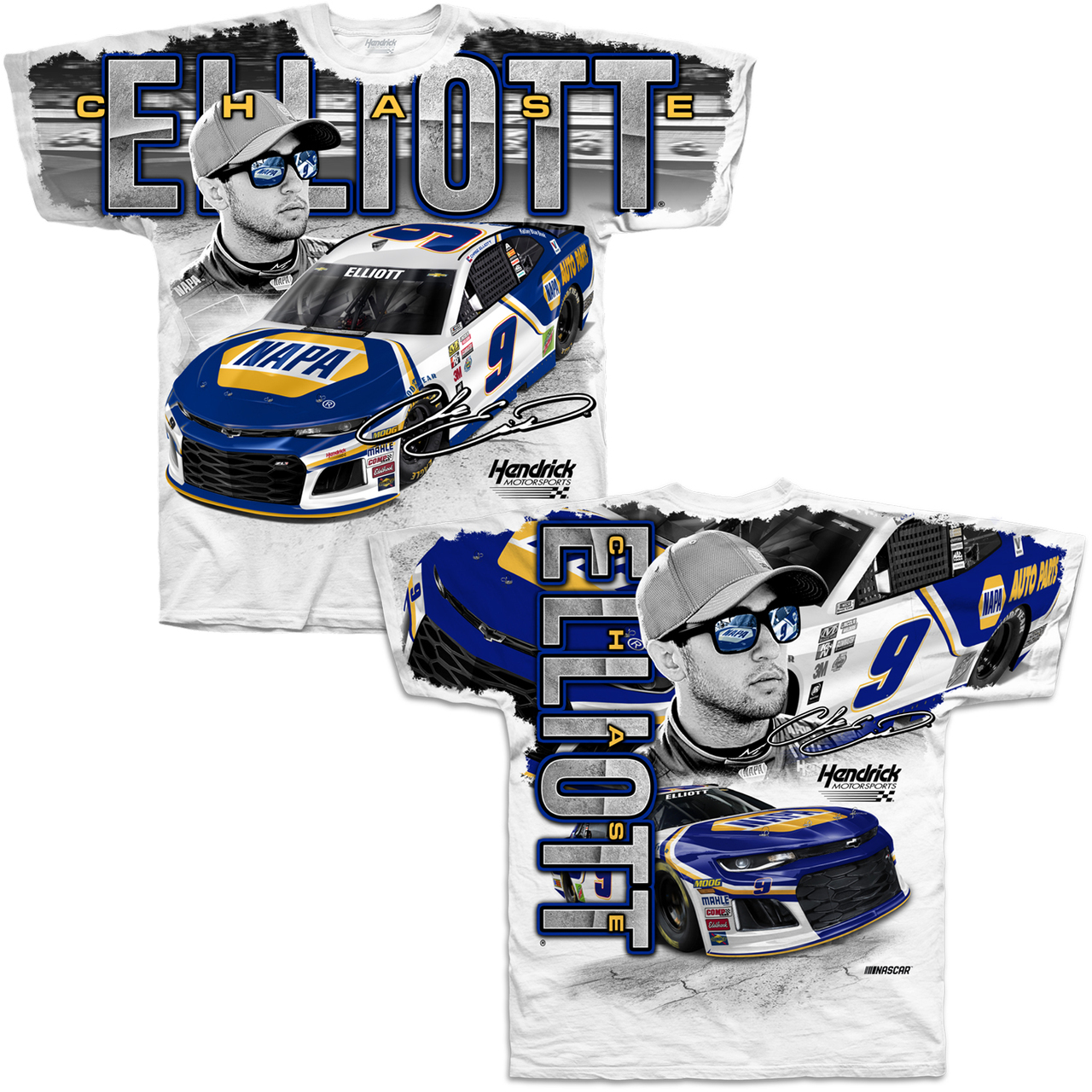 2018 Chase Elliott NAPA Total Print tee