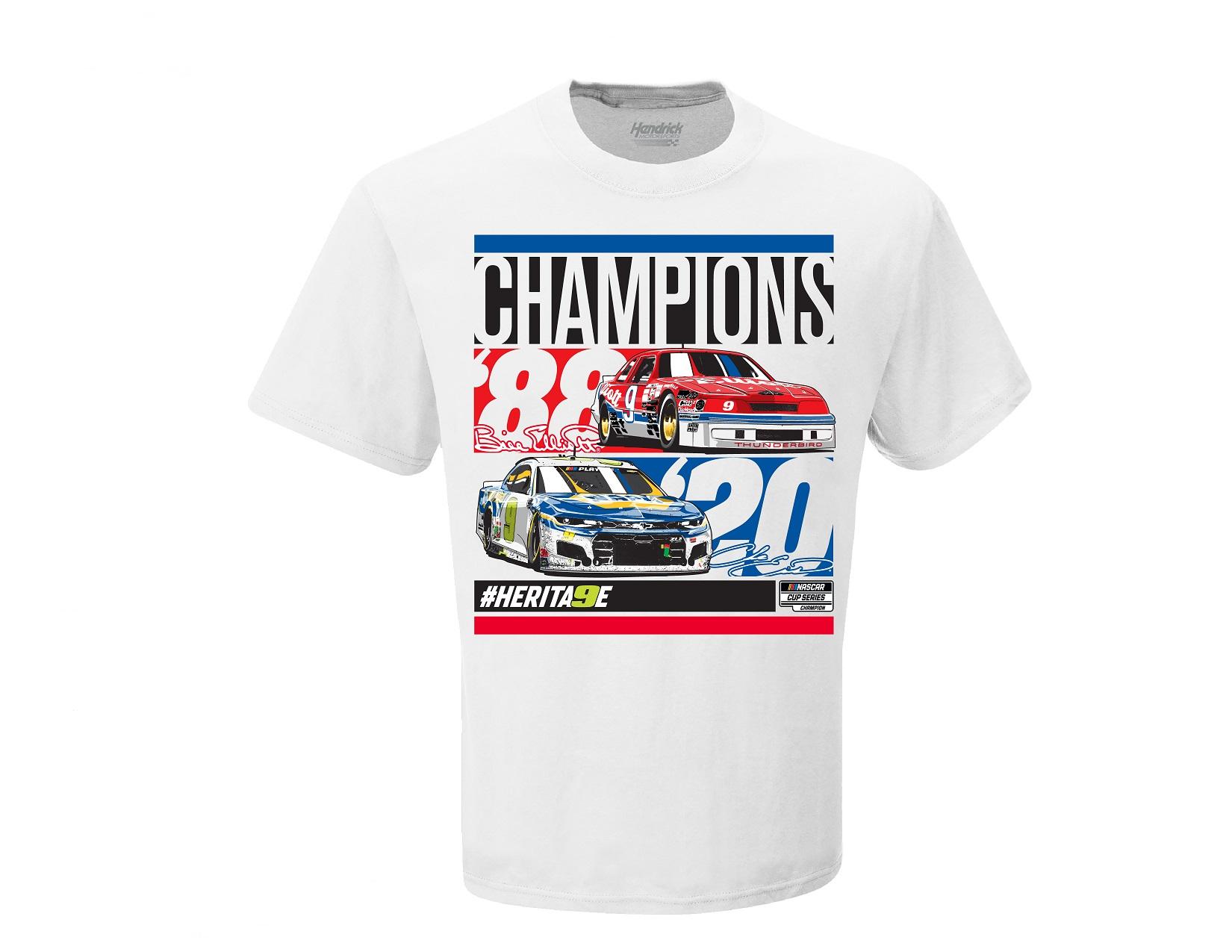 2020 Bill and Chase Elliott "Champions" one sided tee