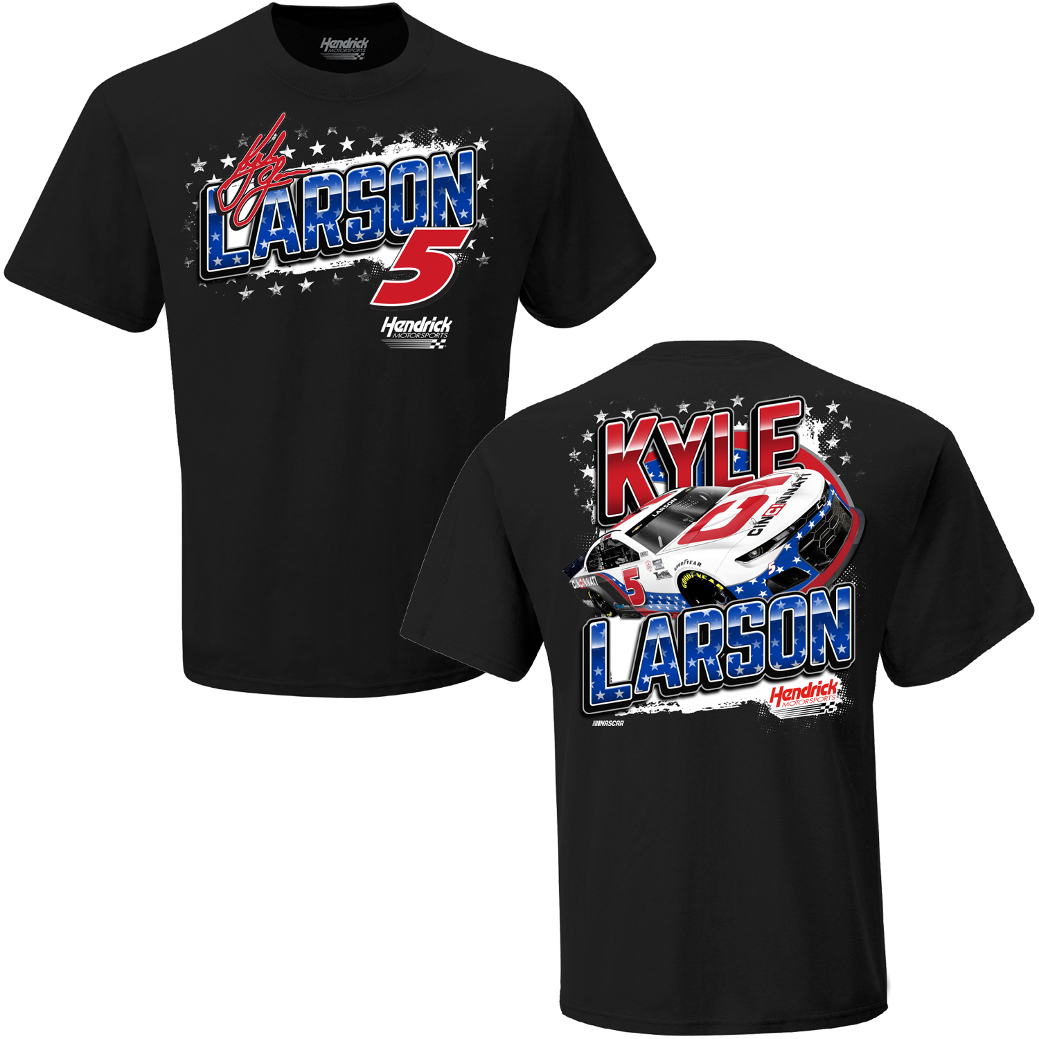 2021 Kyle Larson Cincinnati black 2 spot tee