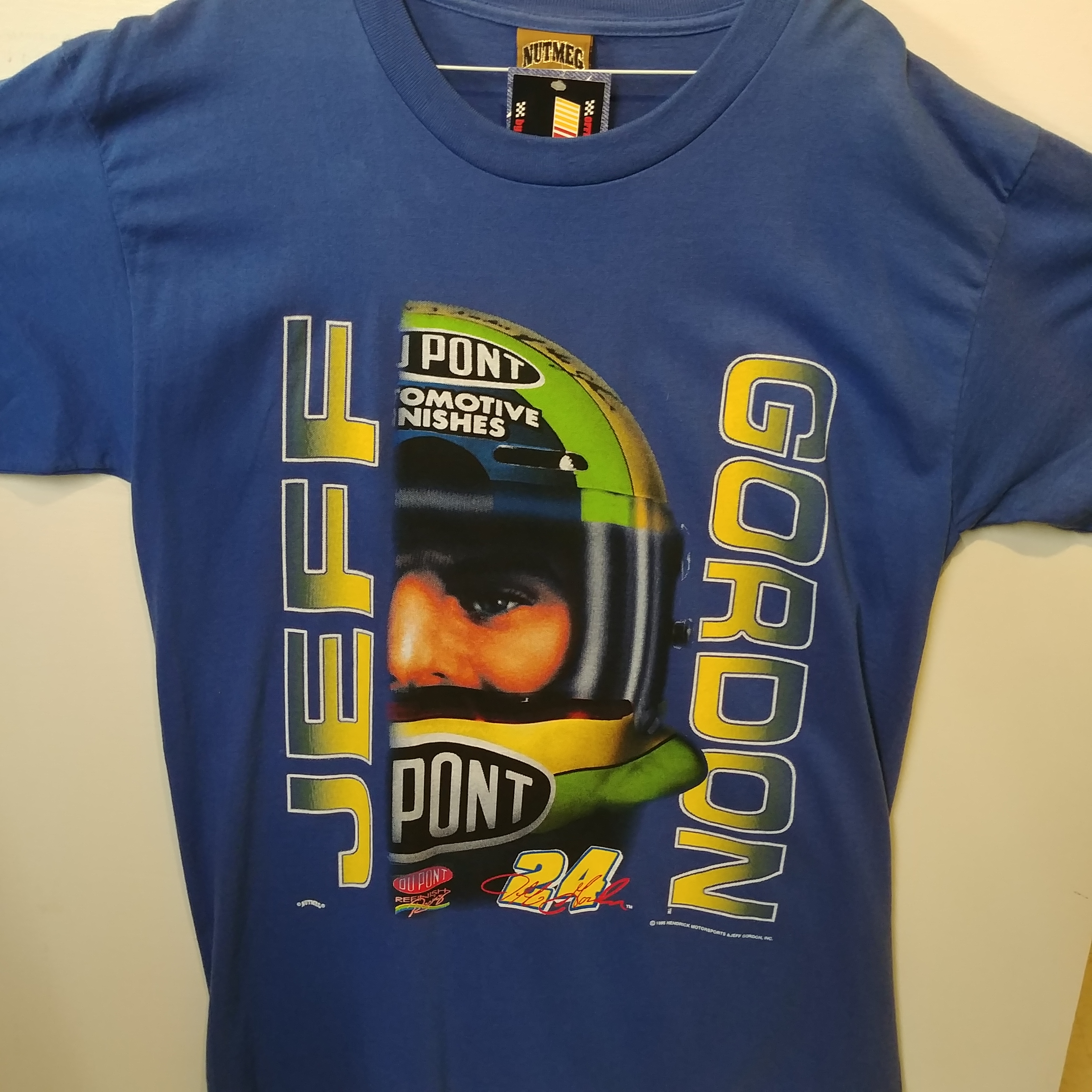 1995 Jeff Gordon Dupont one spot blue tee