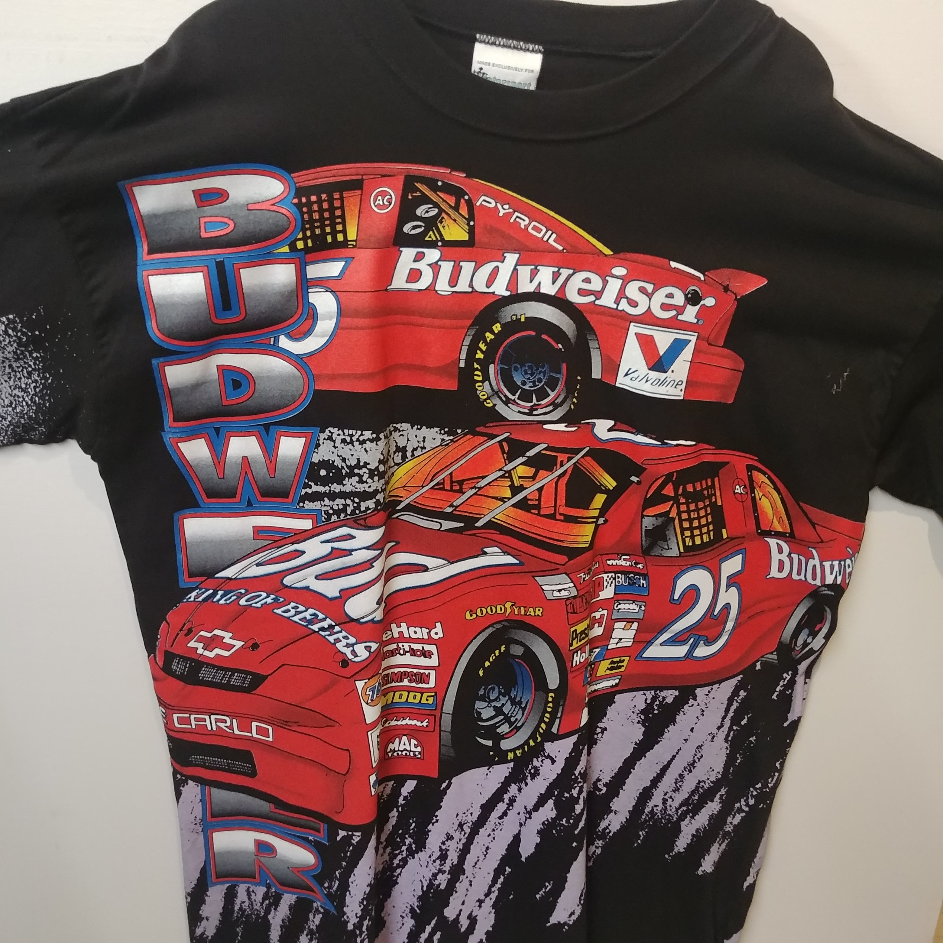 1995 Ken Schrader Budweiser Total Print tee