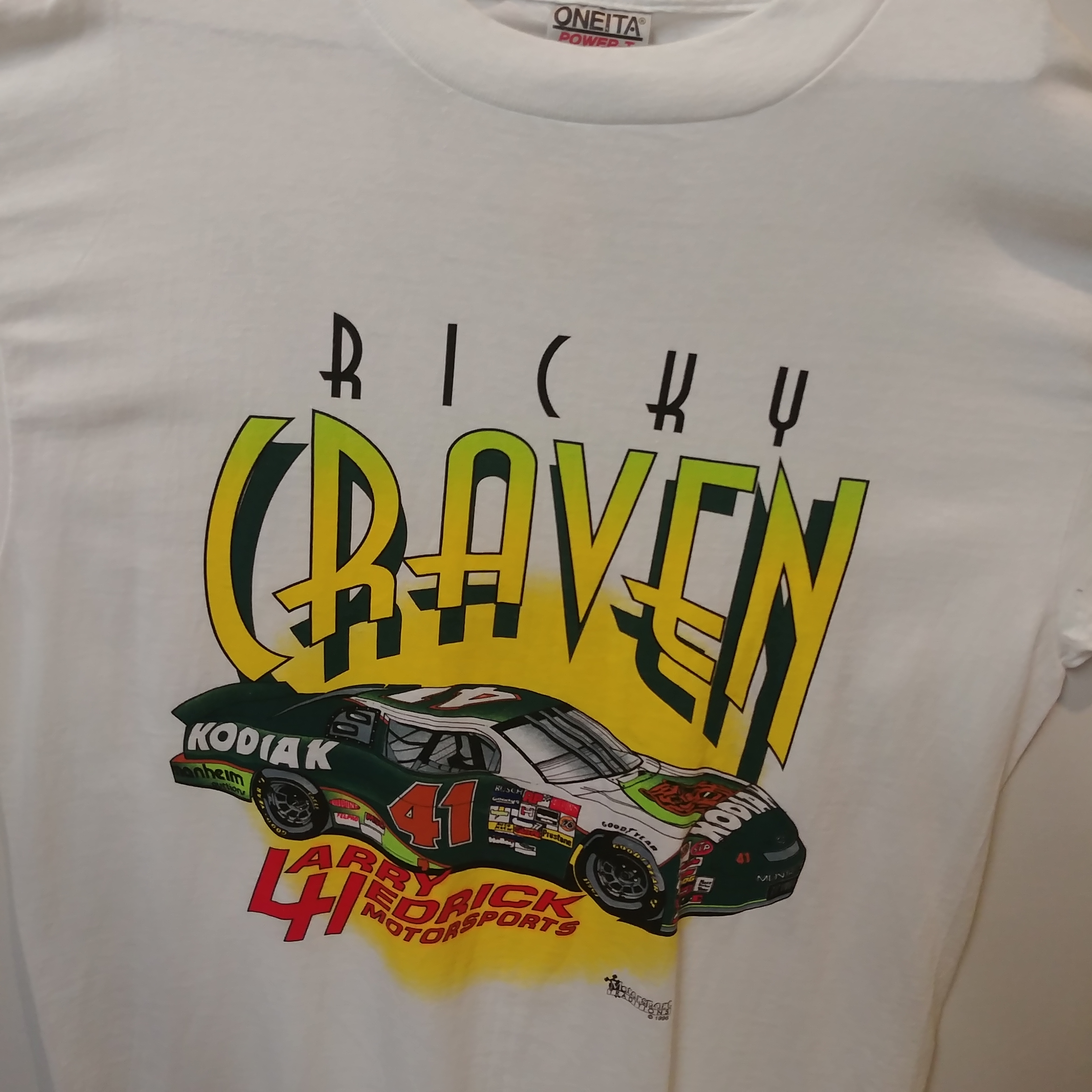 1995 Ricky Craven Kodiak "Rookie of the Year" tee