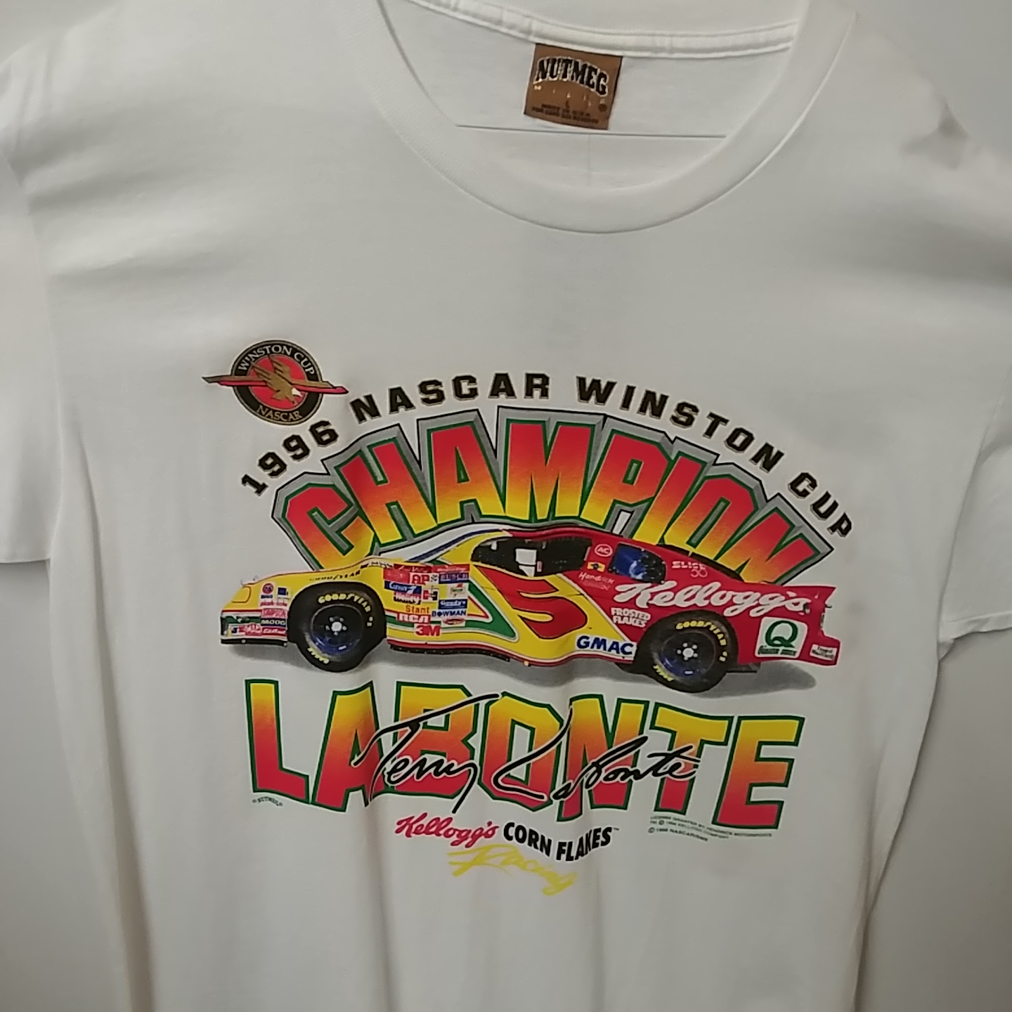 1996 Terry Labonte Kelloggs "Winston Cup Champion" tee