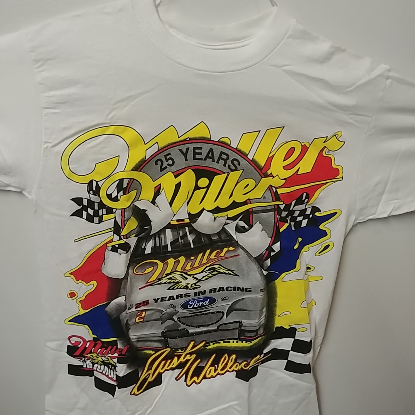 1996 Rusty Wallace Miller "25th Anniversary" tee