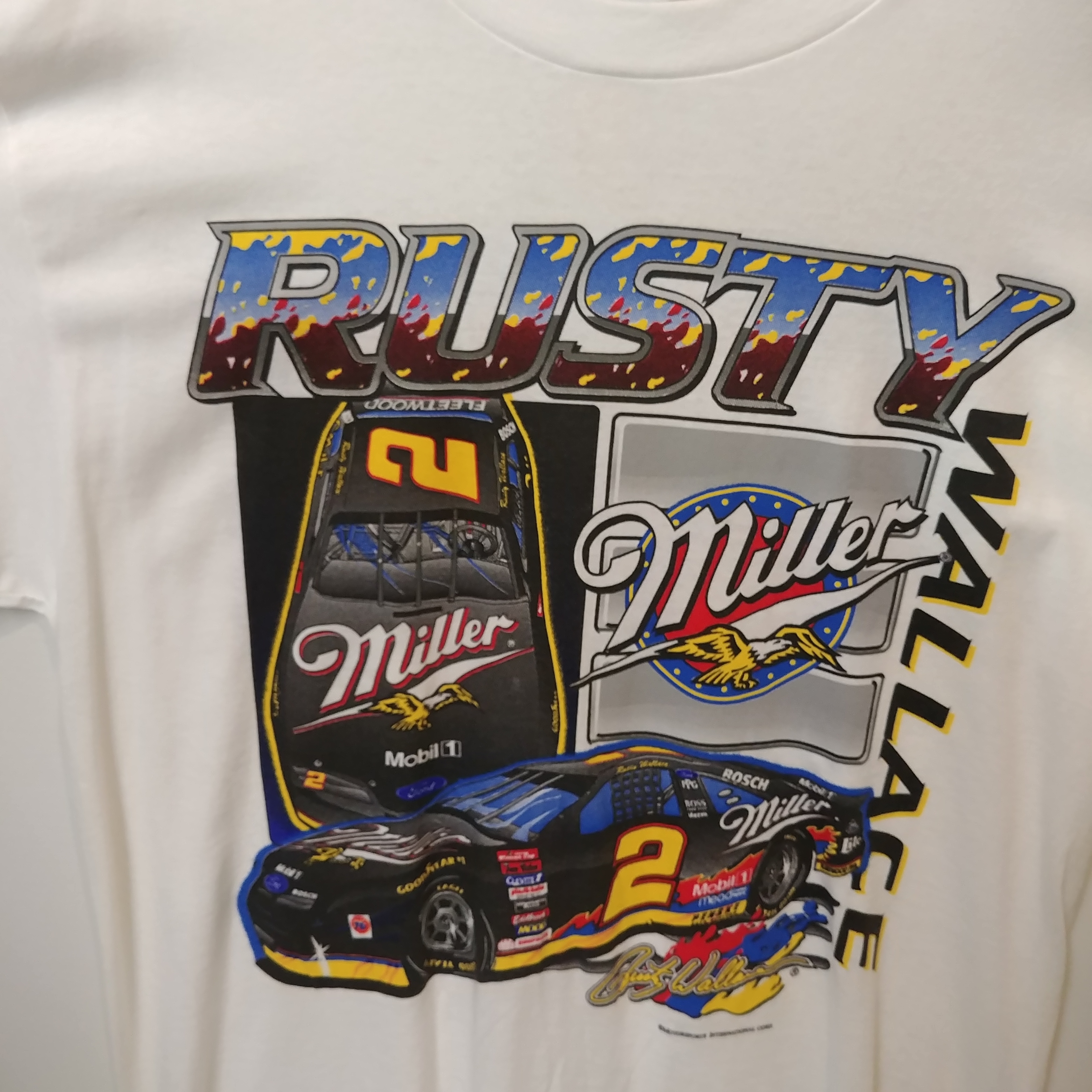 1996 Rusty Wallace Miller "Built For Speed" tee