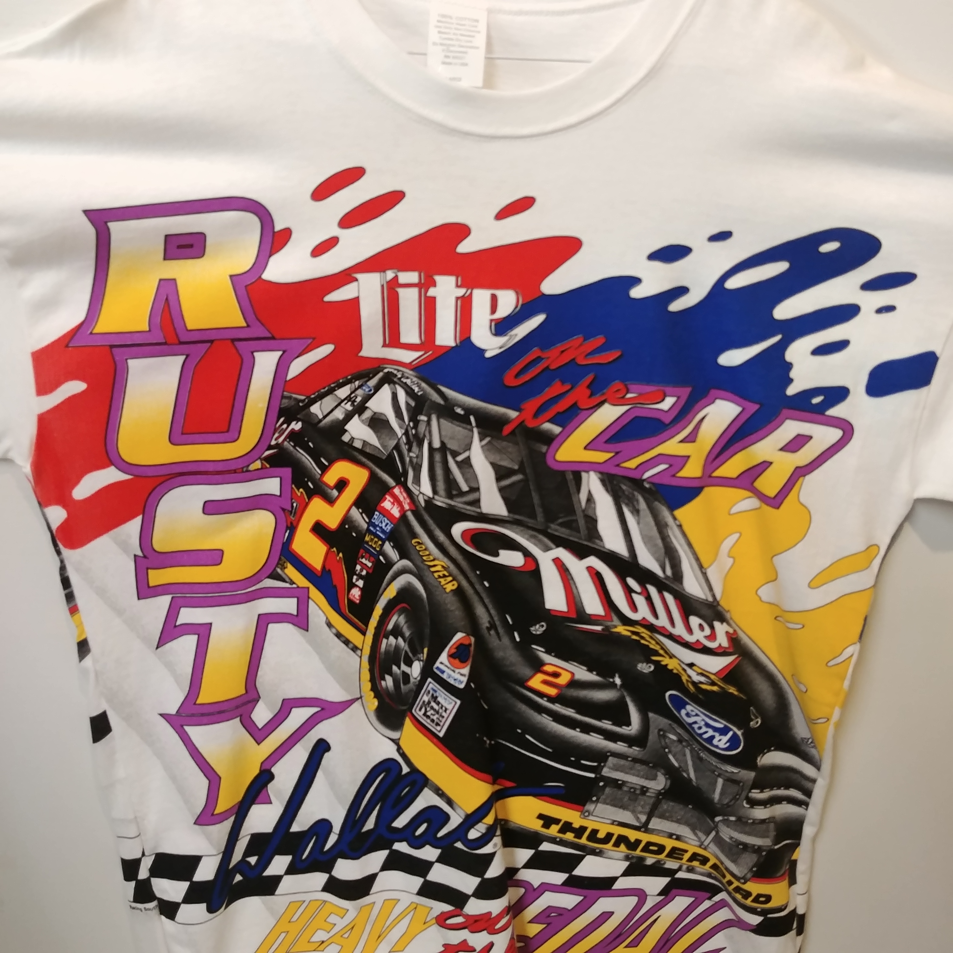 1996 Rusty Wallace Miller "Leadfoot" Total Print tee