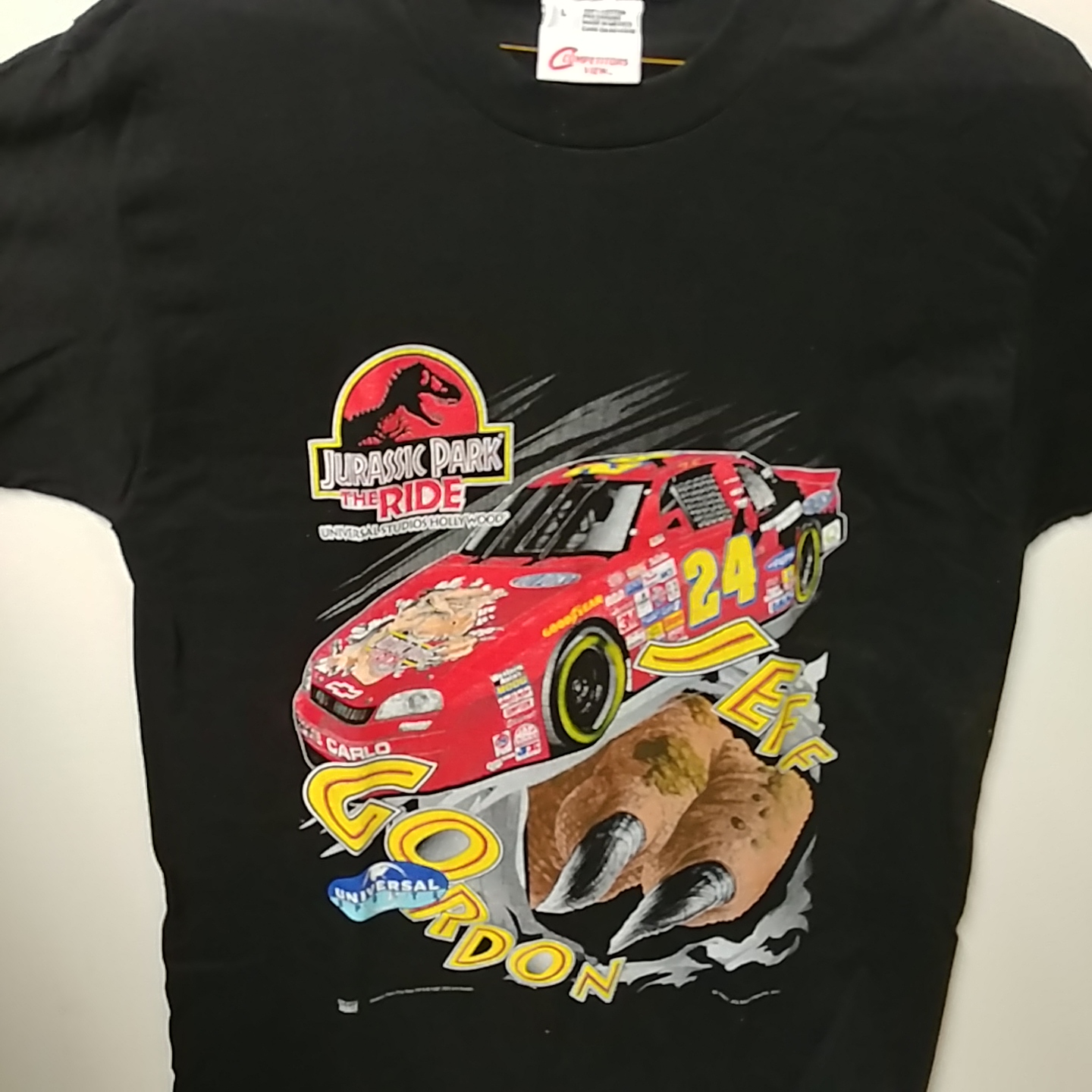 1997 Jeff Gordon Dupont "Jurassic Park" tee