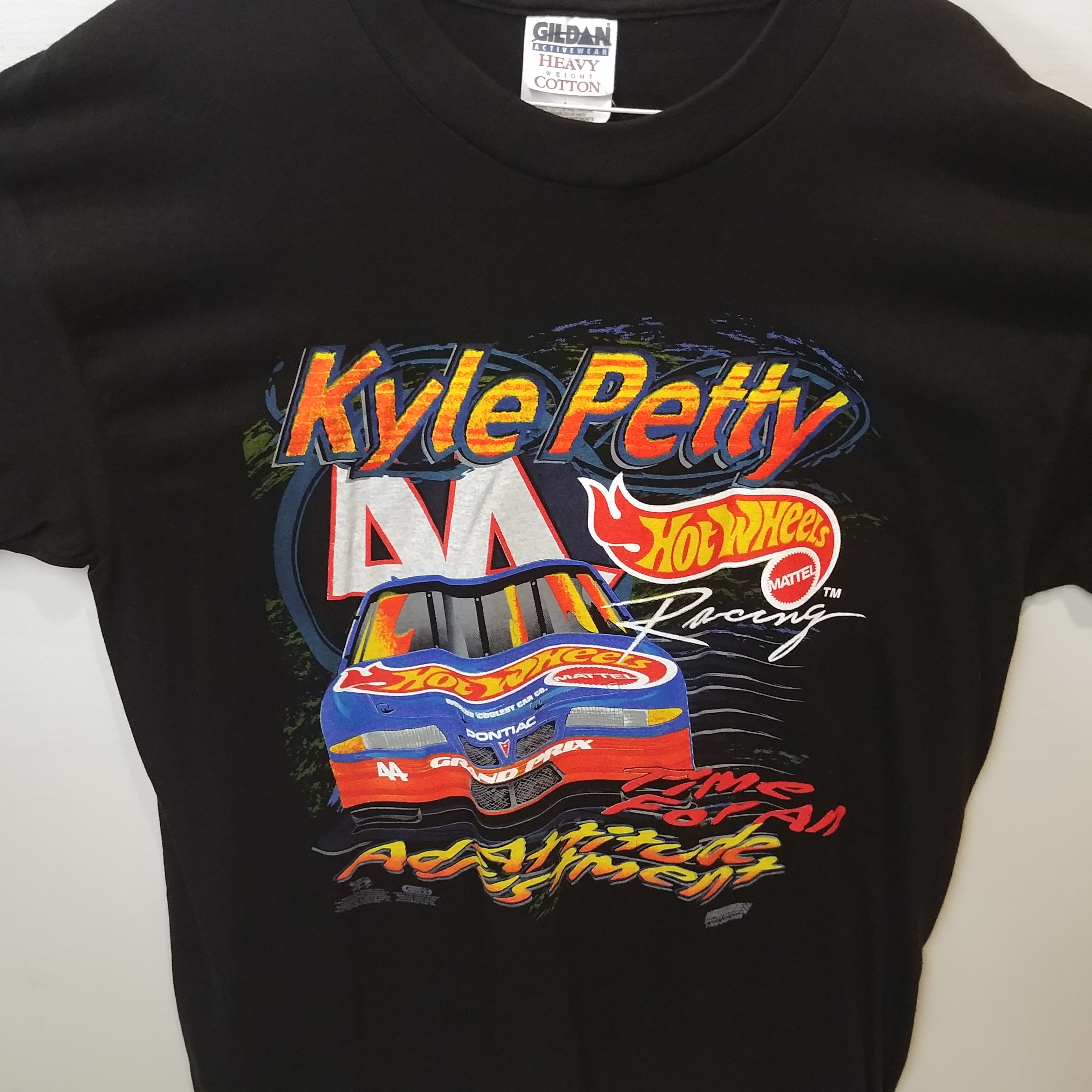 1997 Kyle Petty Hot Wheels "Attitude Adjustment" tee