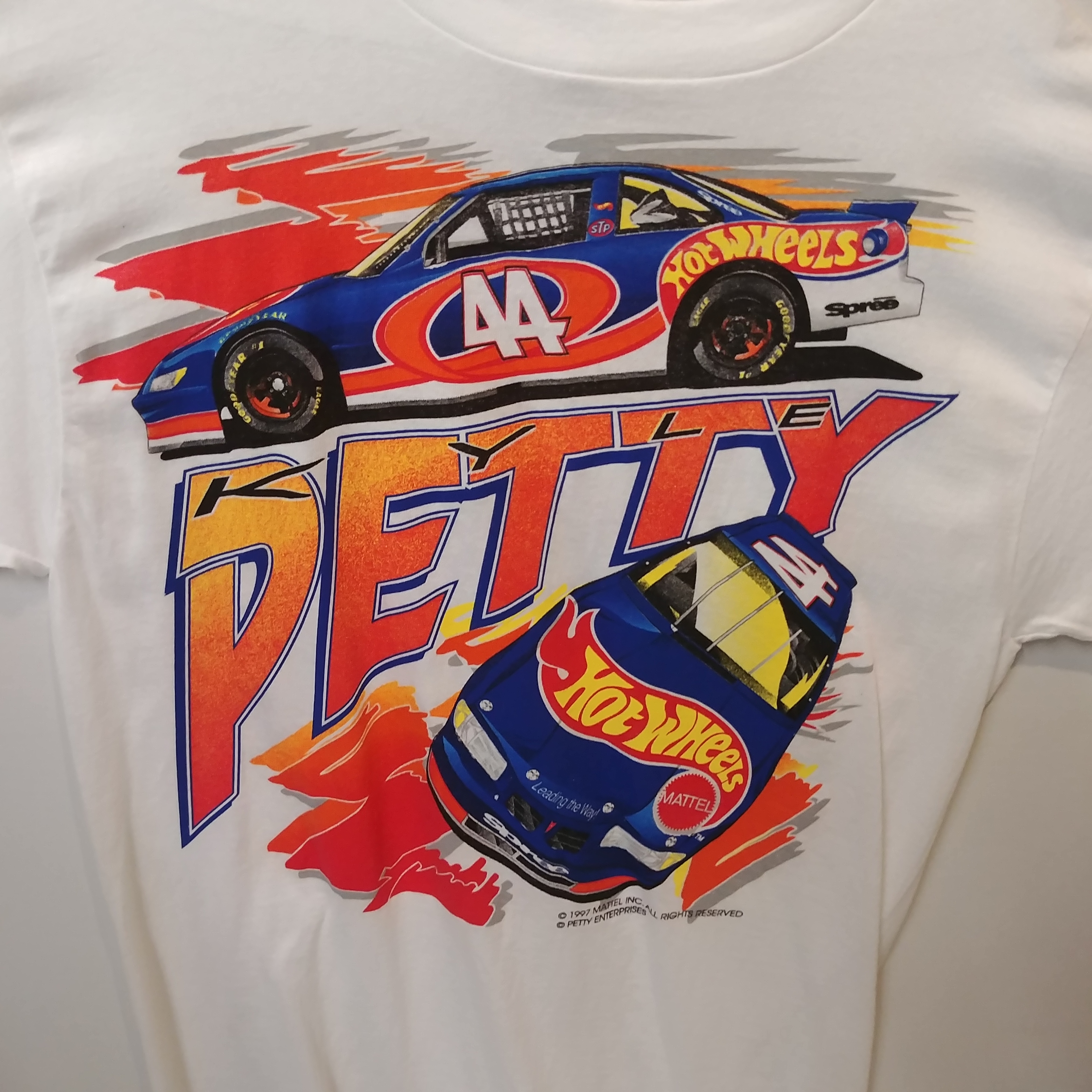 1997 Kyle Petty Hot Wheels "Hunger To Win" tee