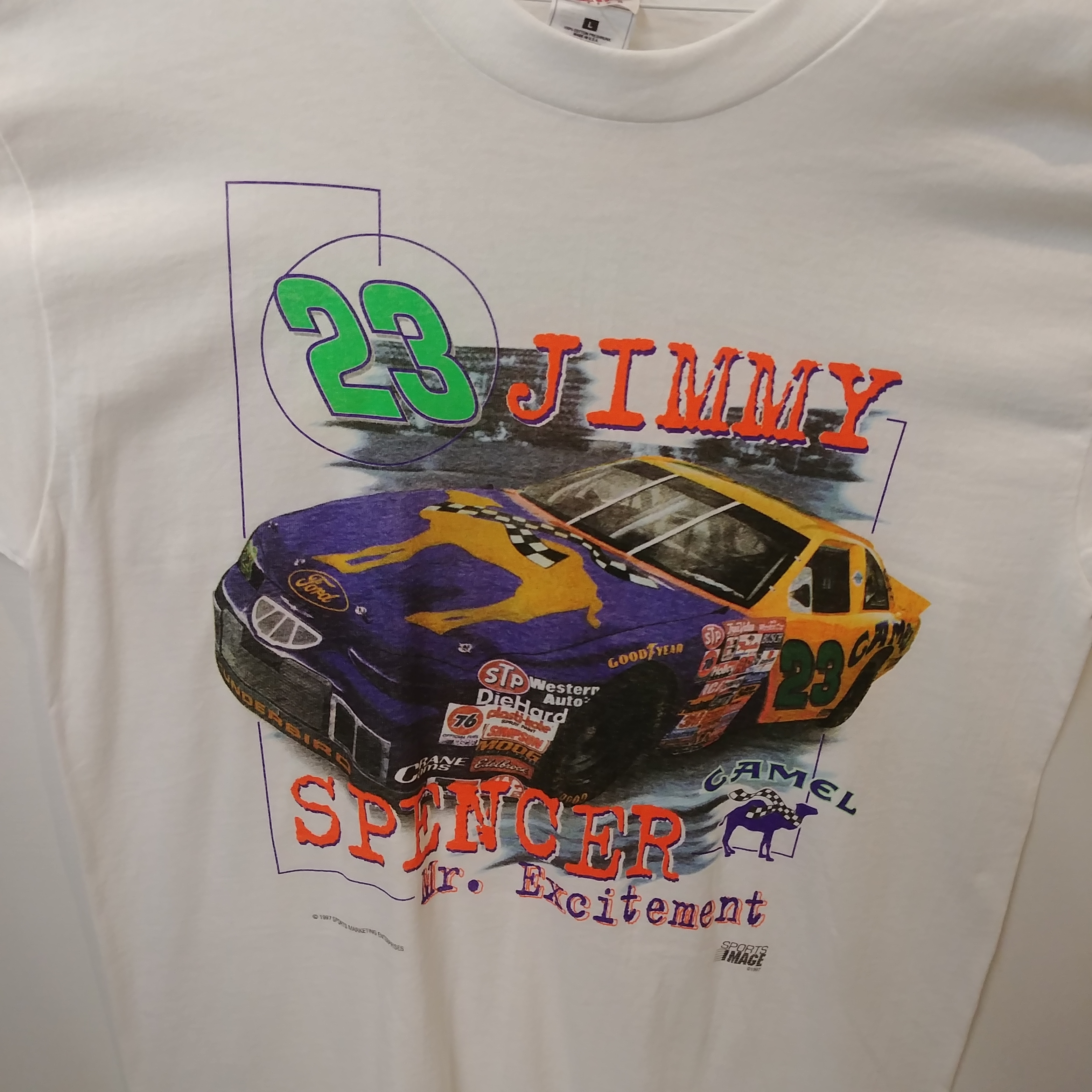 1997 Jimmy Spencer Smokin Joe "Mr Excitement" tee