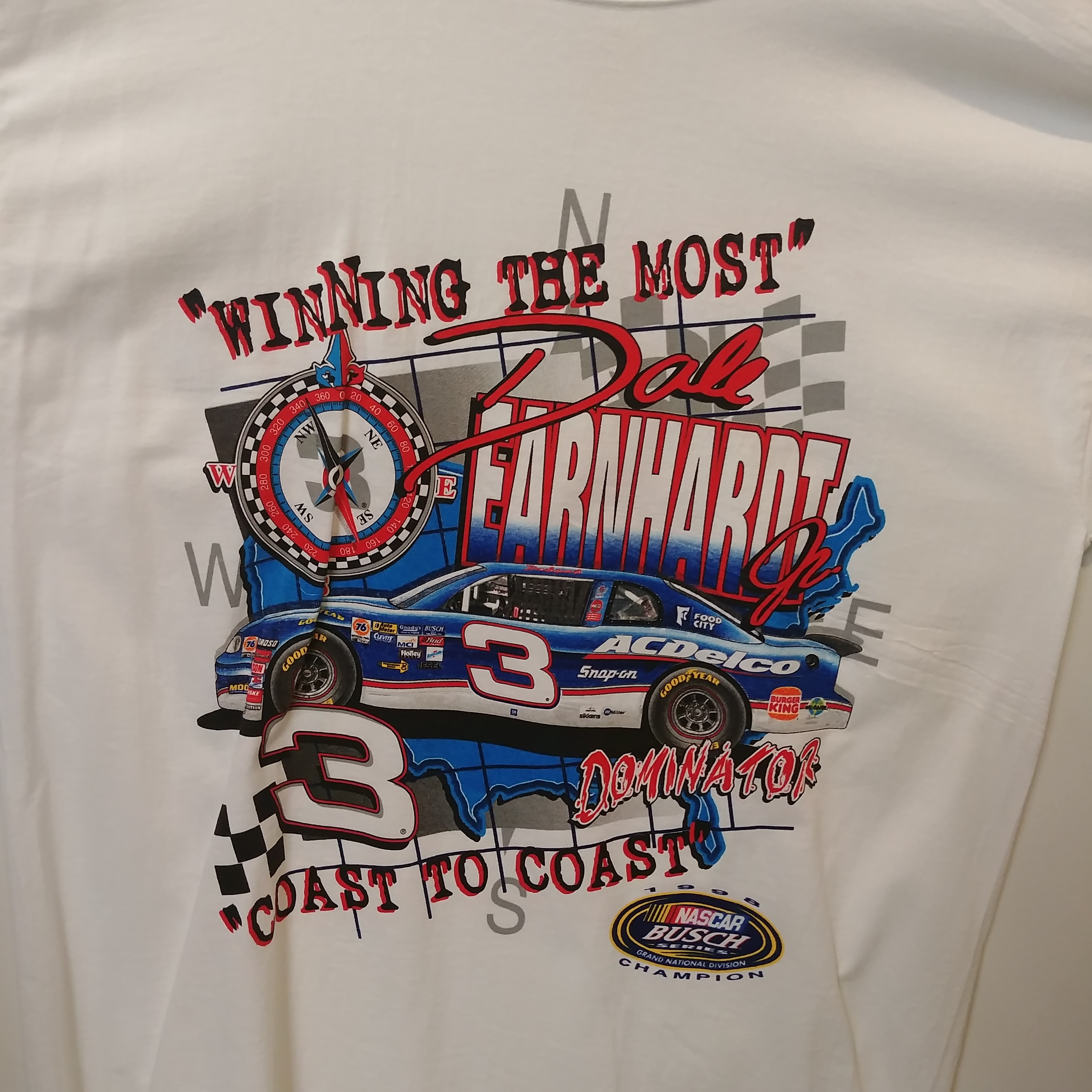 1998 Dale Earnhardt Jr AC Delco "Busch Series Champion" tee