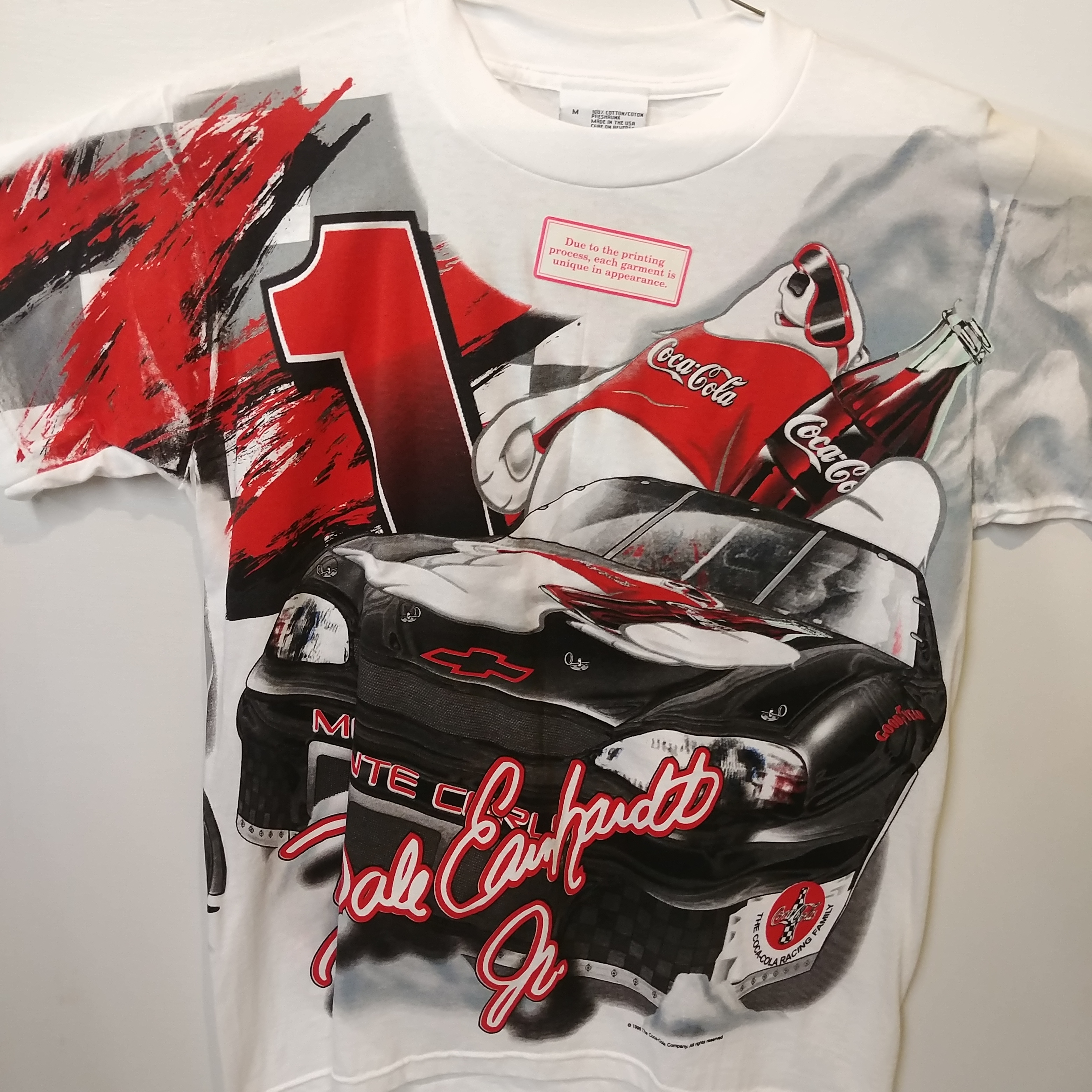 1998 Dale Earnhardt Jr Coca-Cola Total Print tee