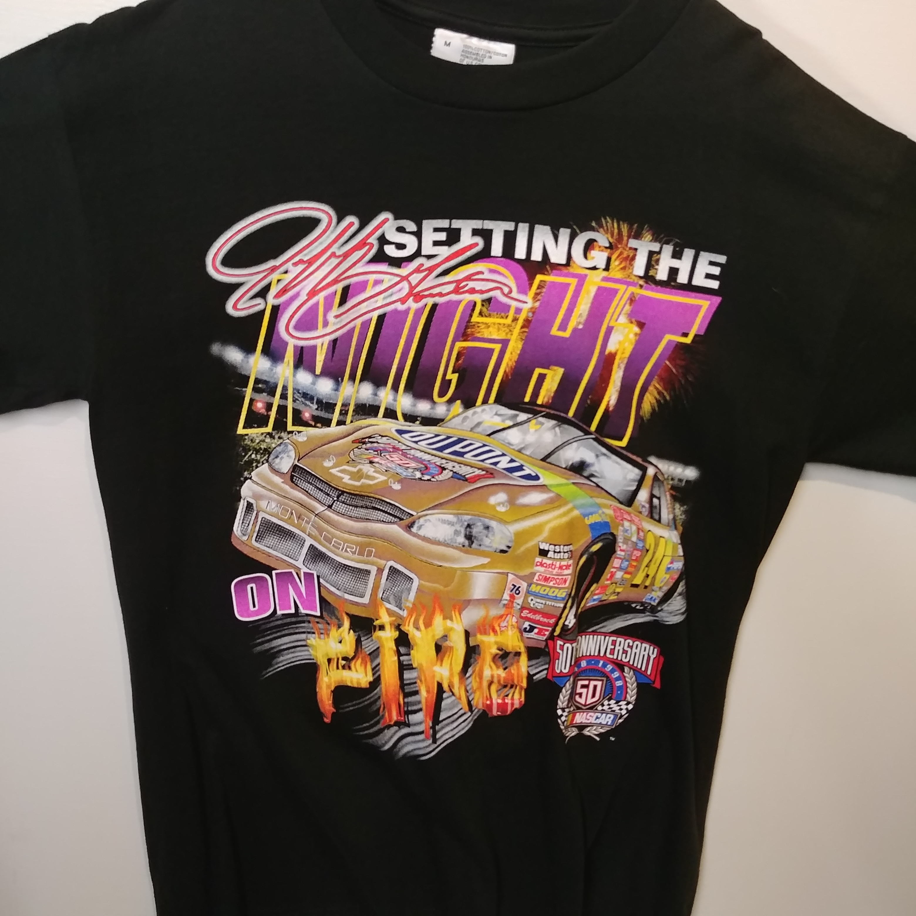 1998 Jeff Gordon Dupont "Setting the Night On Fire" tee