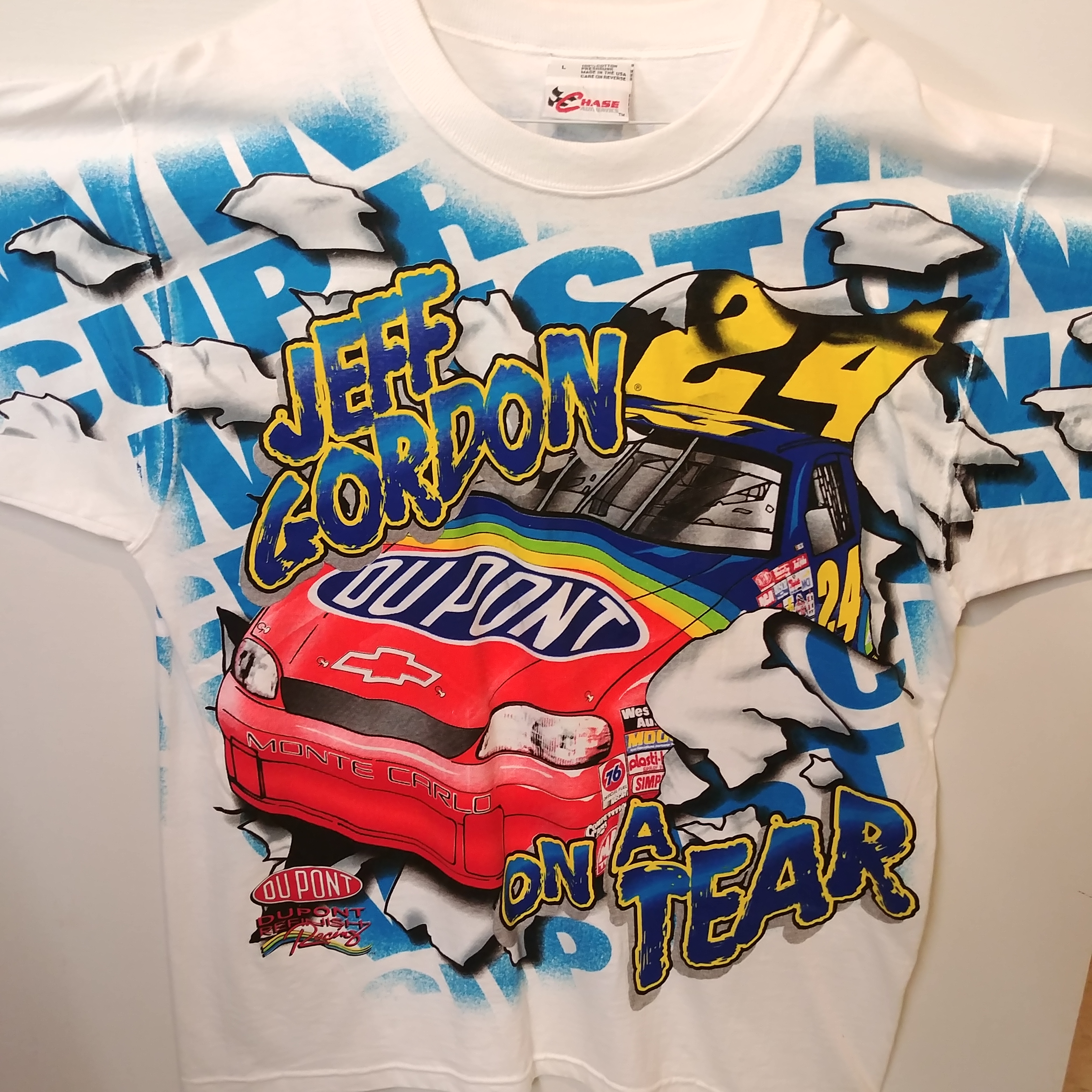 1998 Jeff Gordon Dupont "On A Tear" total print tee