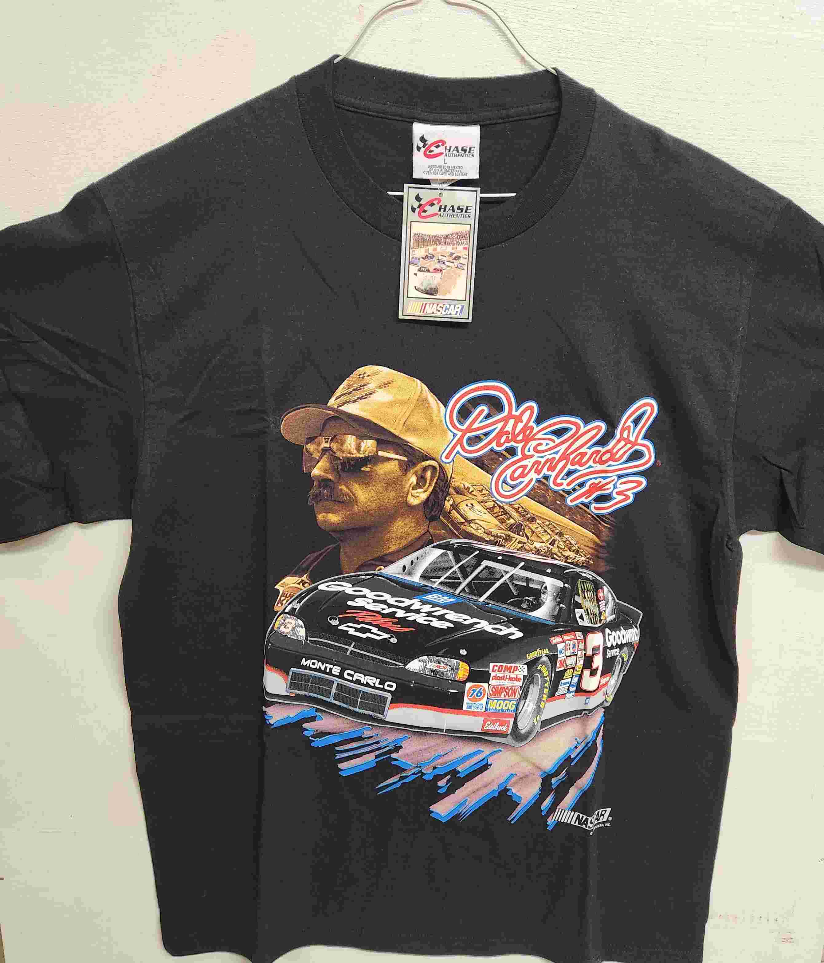 1998 Dale Earnhardt GM Goodwrench Service Plus 1 spot black tee