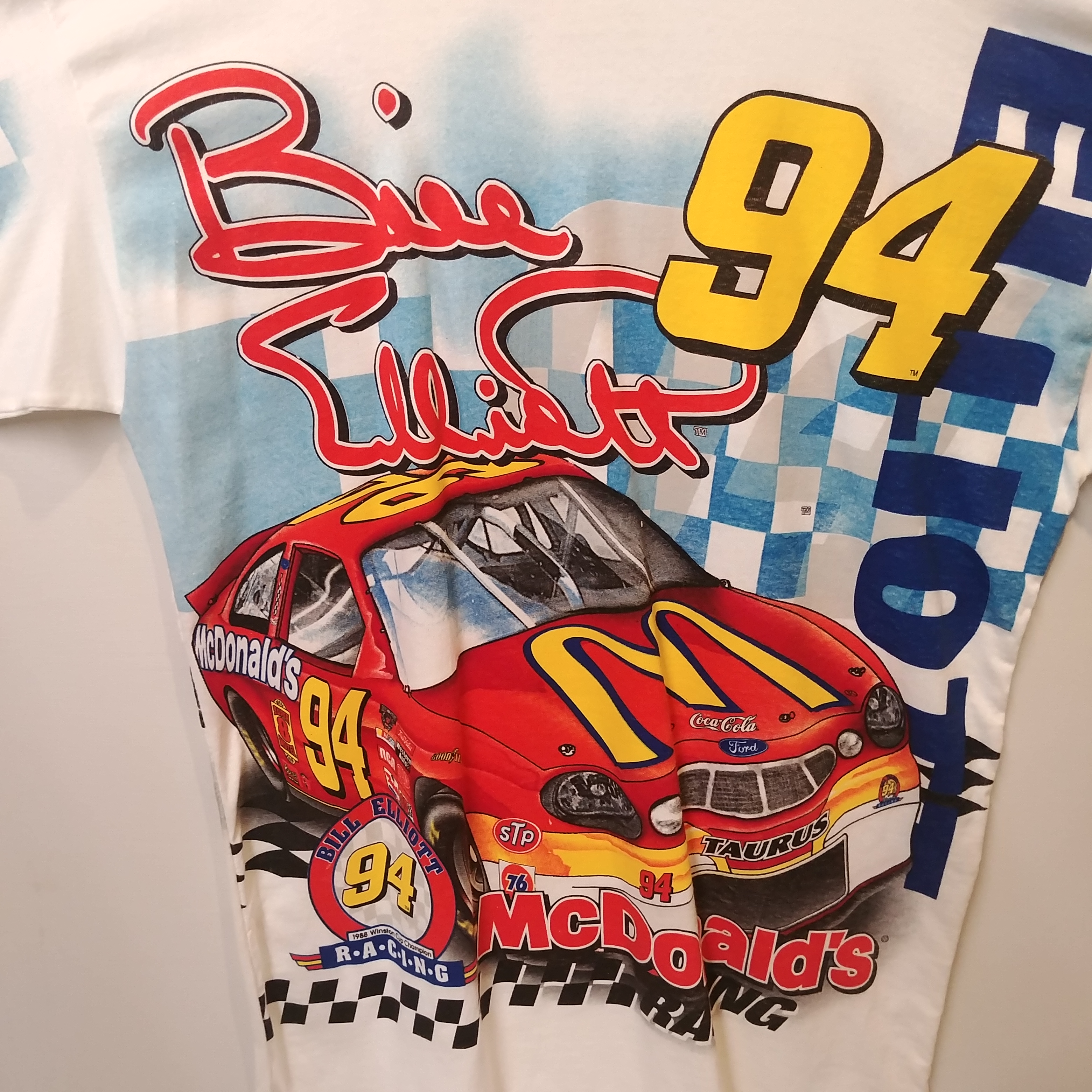 1998 Bill Elliott McDonald's Racing Total Print tee