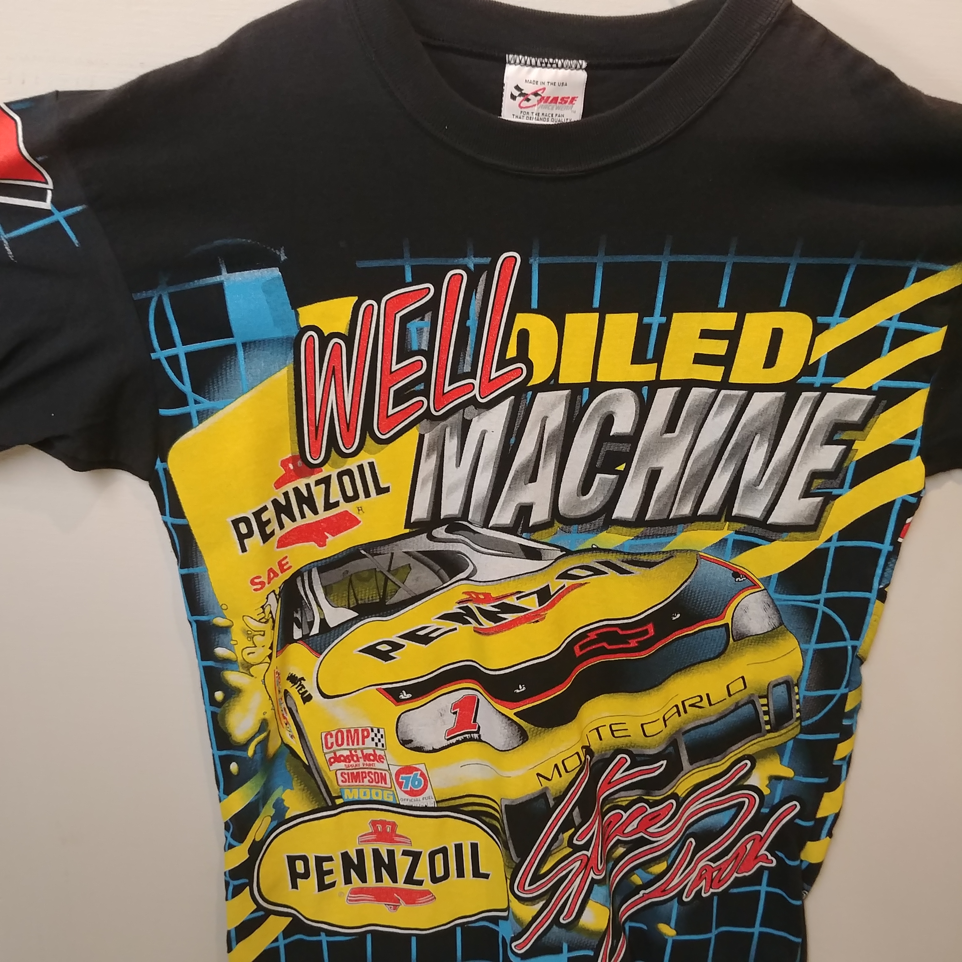 1998 Steve Park Pennzoil "Well Oiled Machine"  Total Print tee