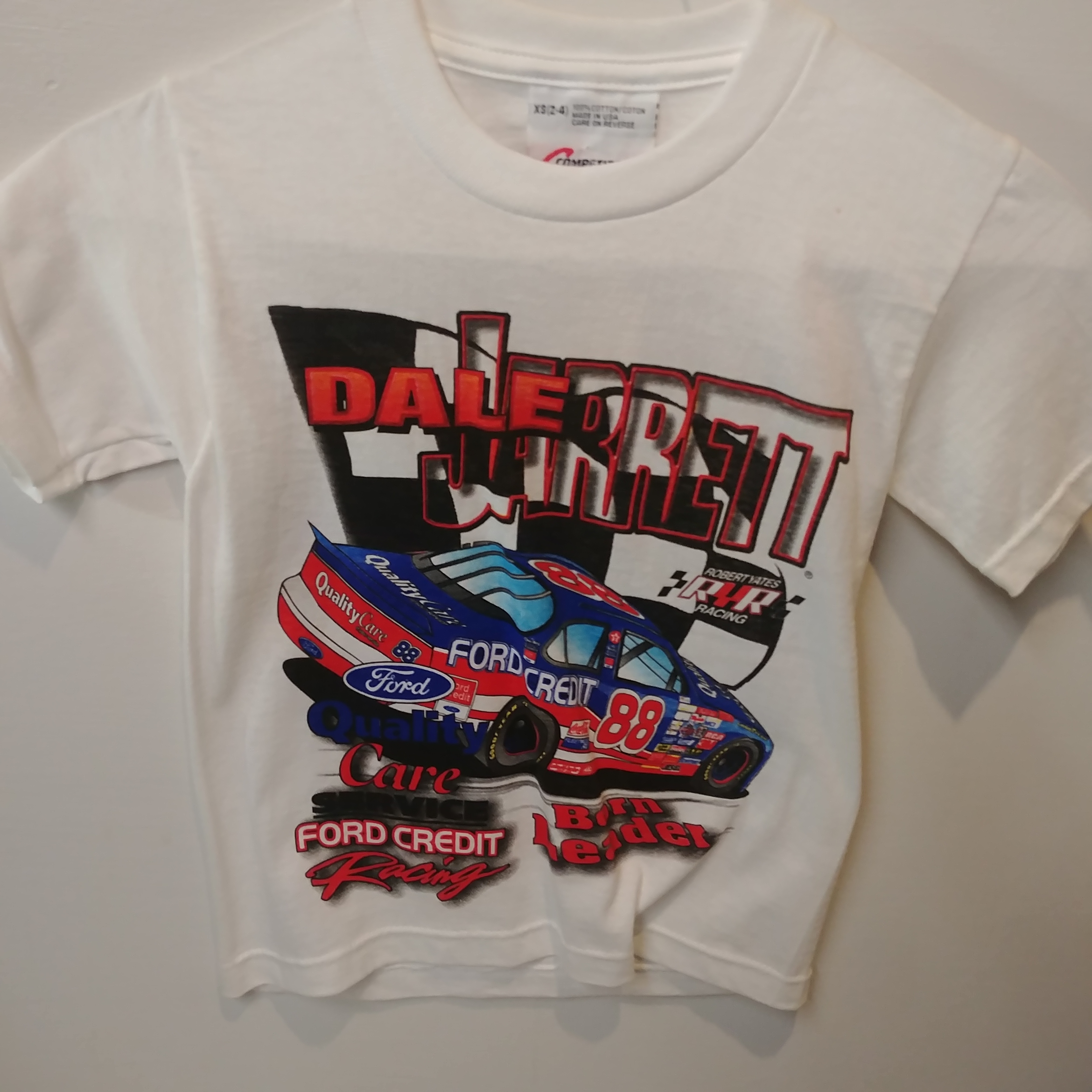 1998 Dale Jarrett Ford Quality Care "Born Leader" youth tee