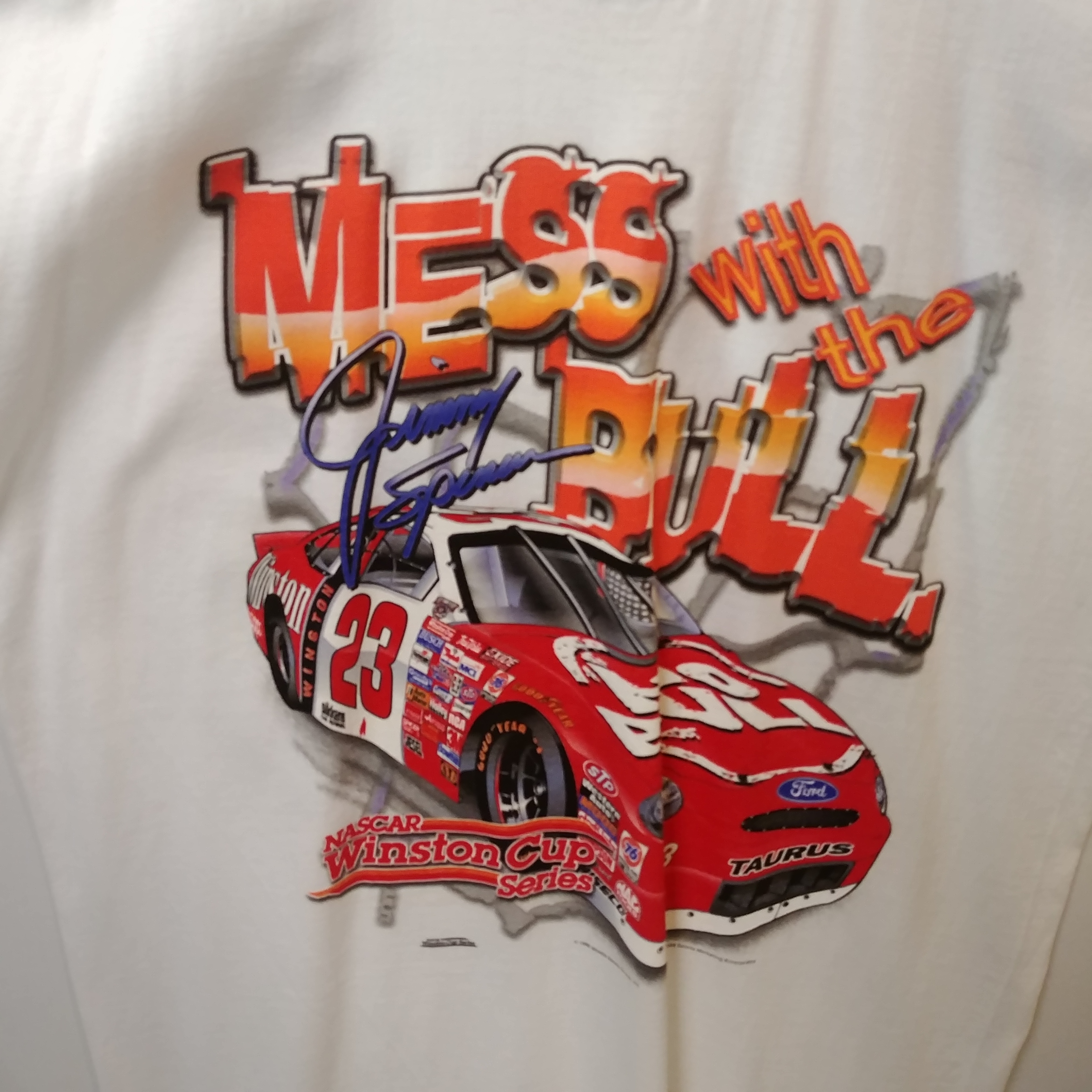 1998 Jimmy Spencer Winston No Bull "Mess With The Bull" tee 