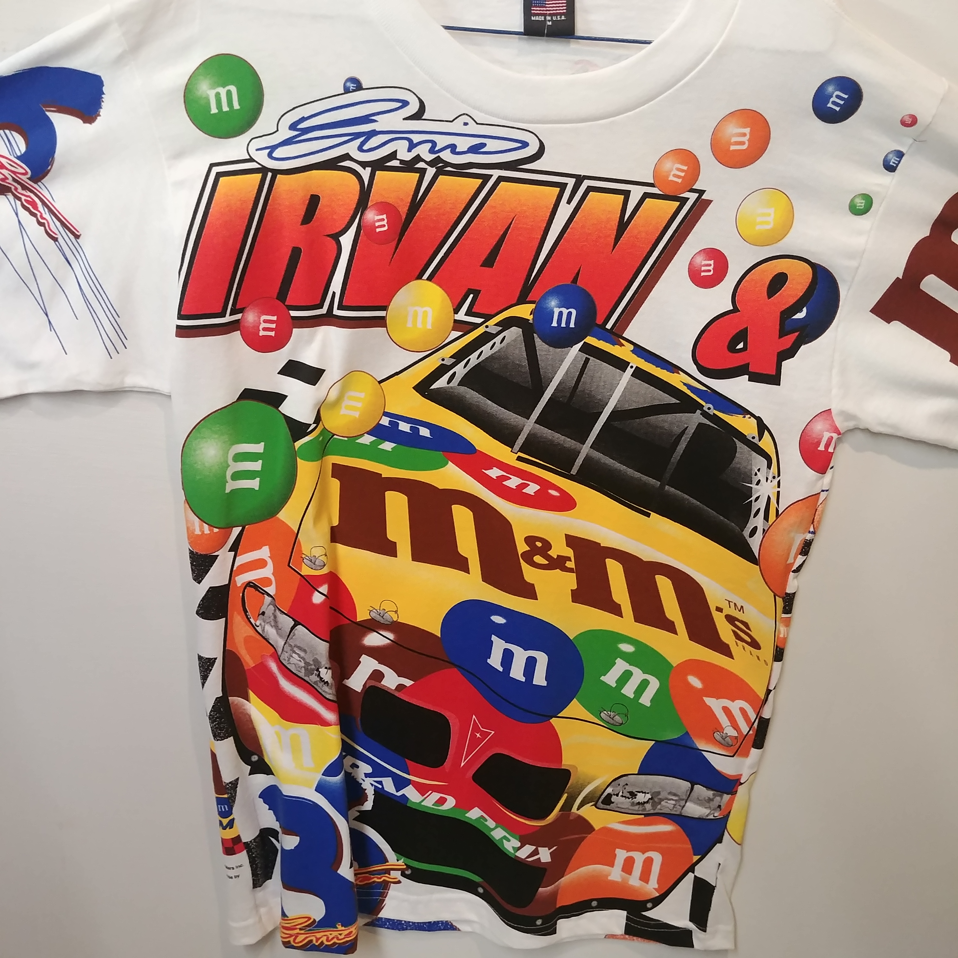 1999 Ernie Irvan M&M's "Pit Crew" Total Print tee